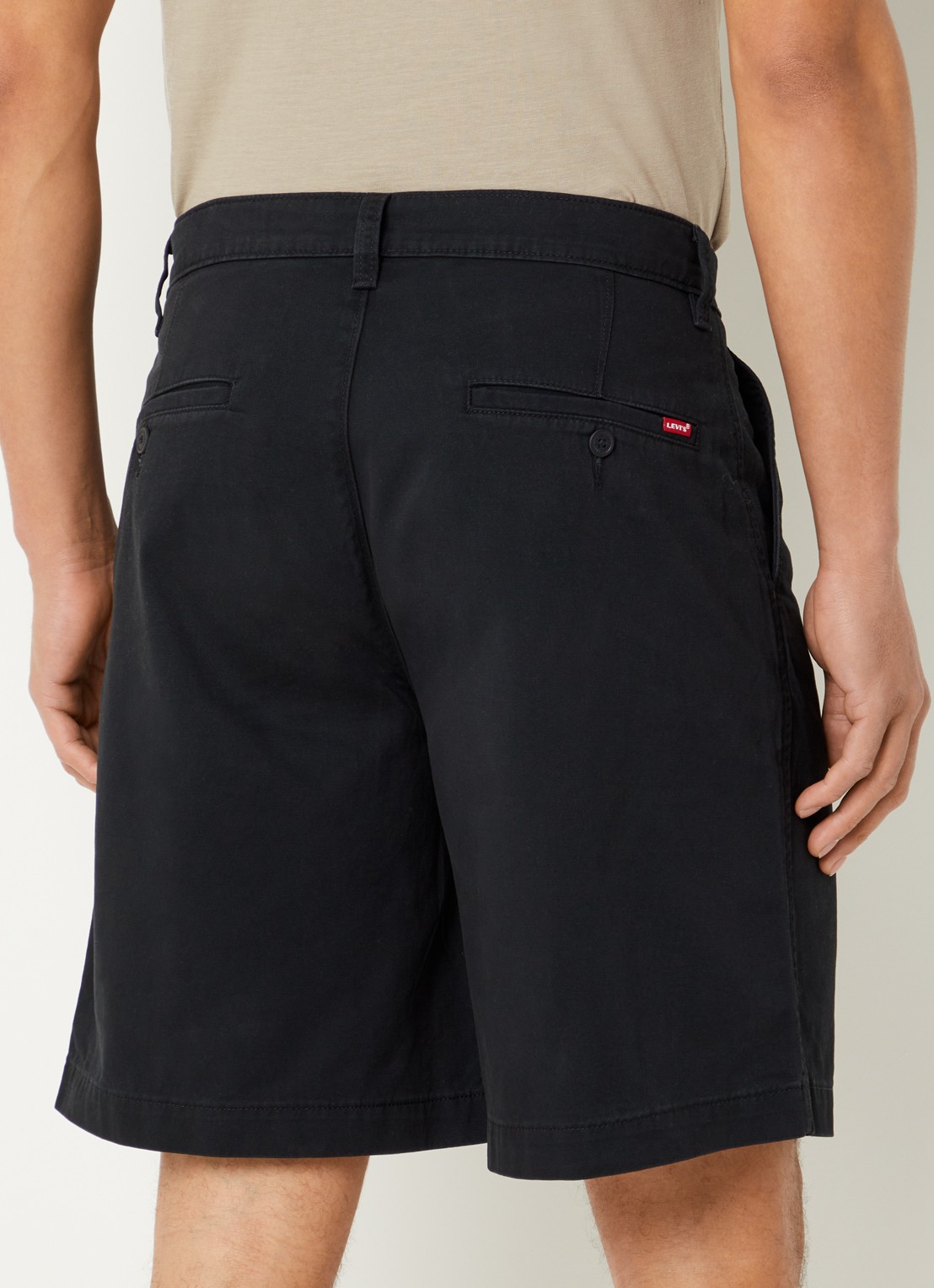 Levi's Wide fit korte broek met steekzakken - achterkant 4 zwart