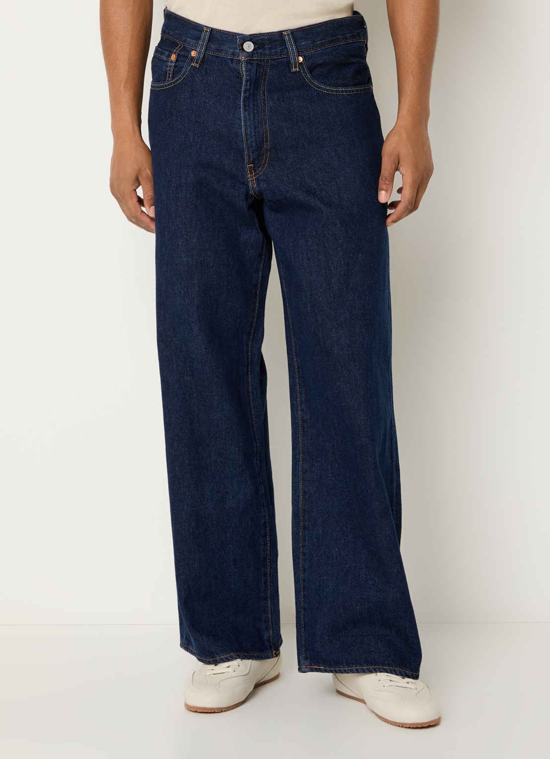 Levi's Wide leg jeans met donkere wassing - detail 2 indigo