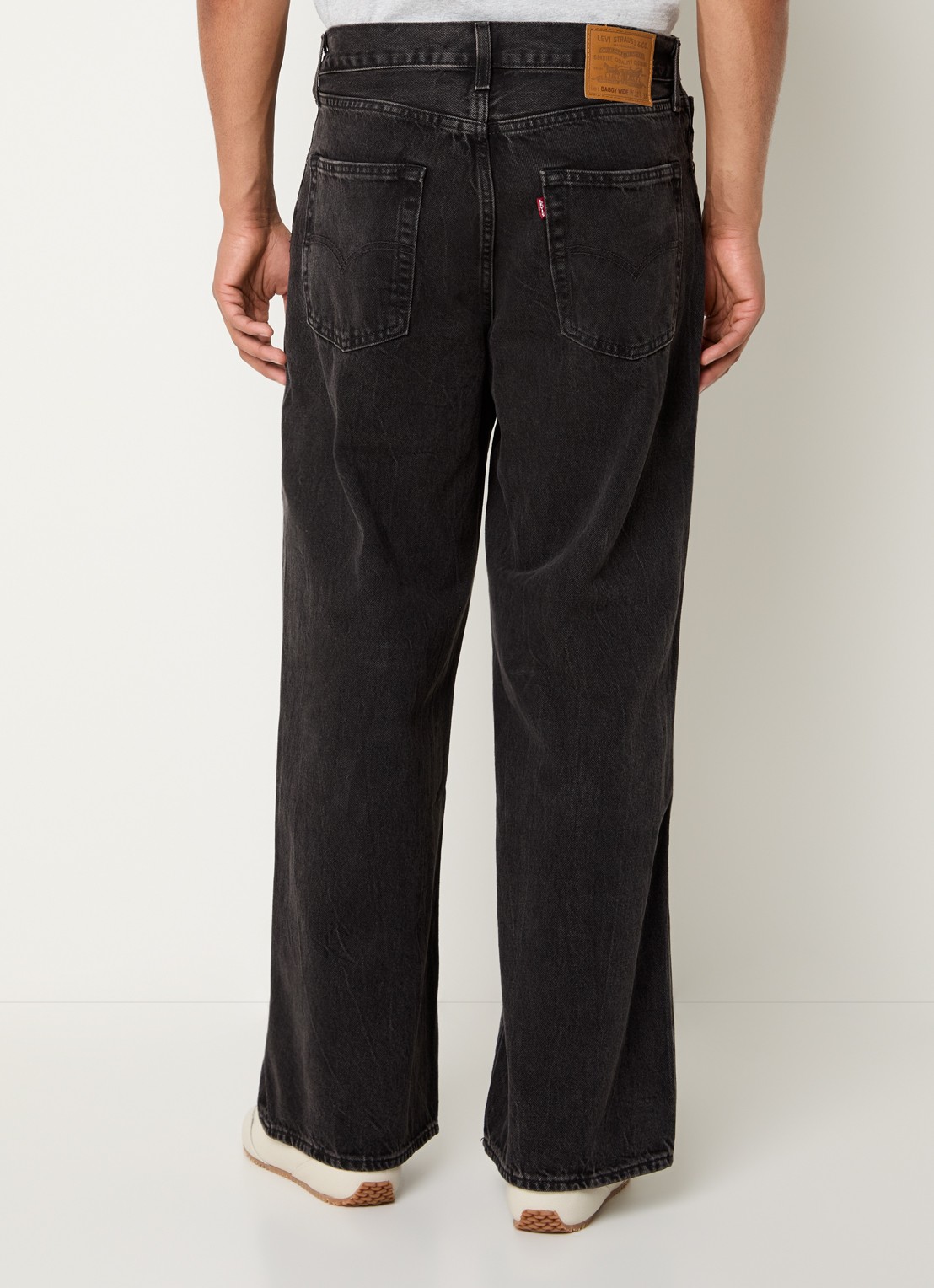 Levi's Wide leg jeans met gekleurde wassing - achterkant zwart
