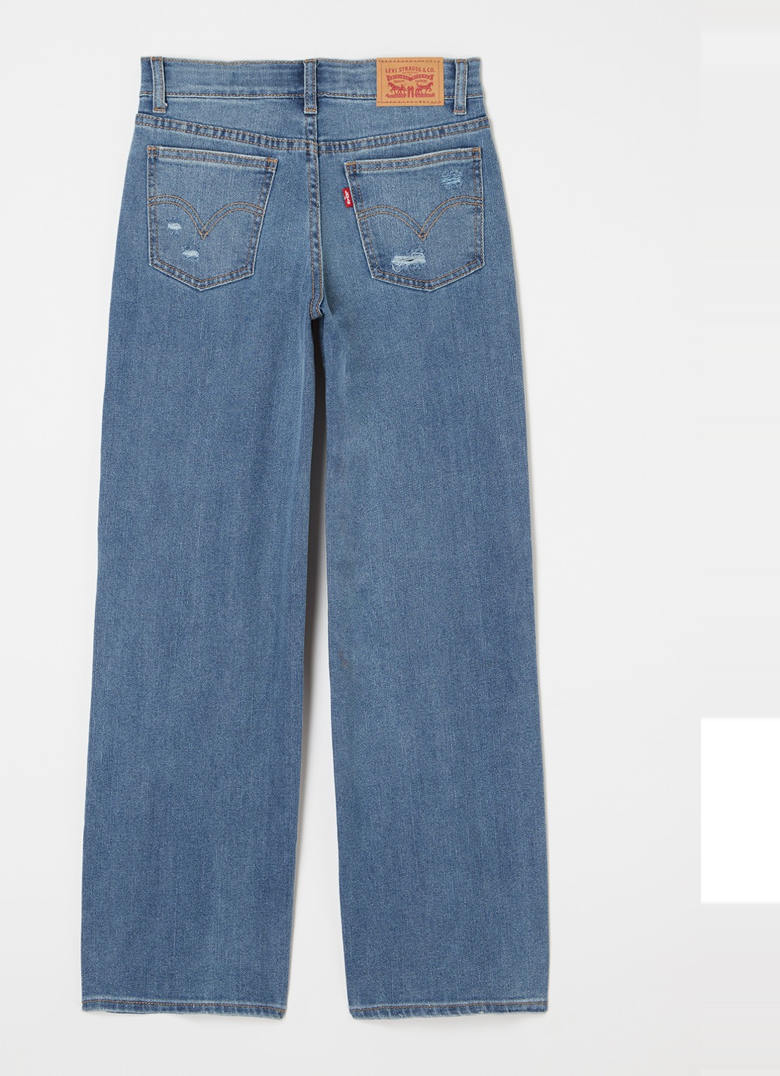 Levi's Wide leg jeans met stretch - voorkant 2 indigo