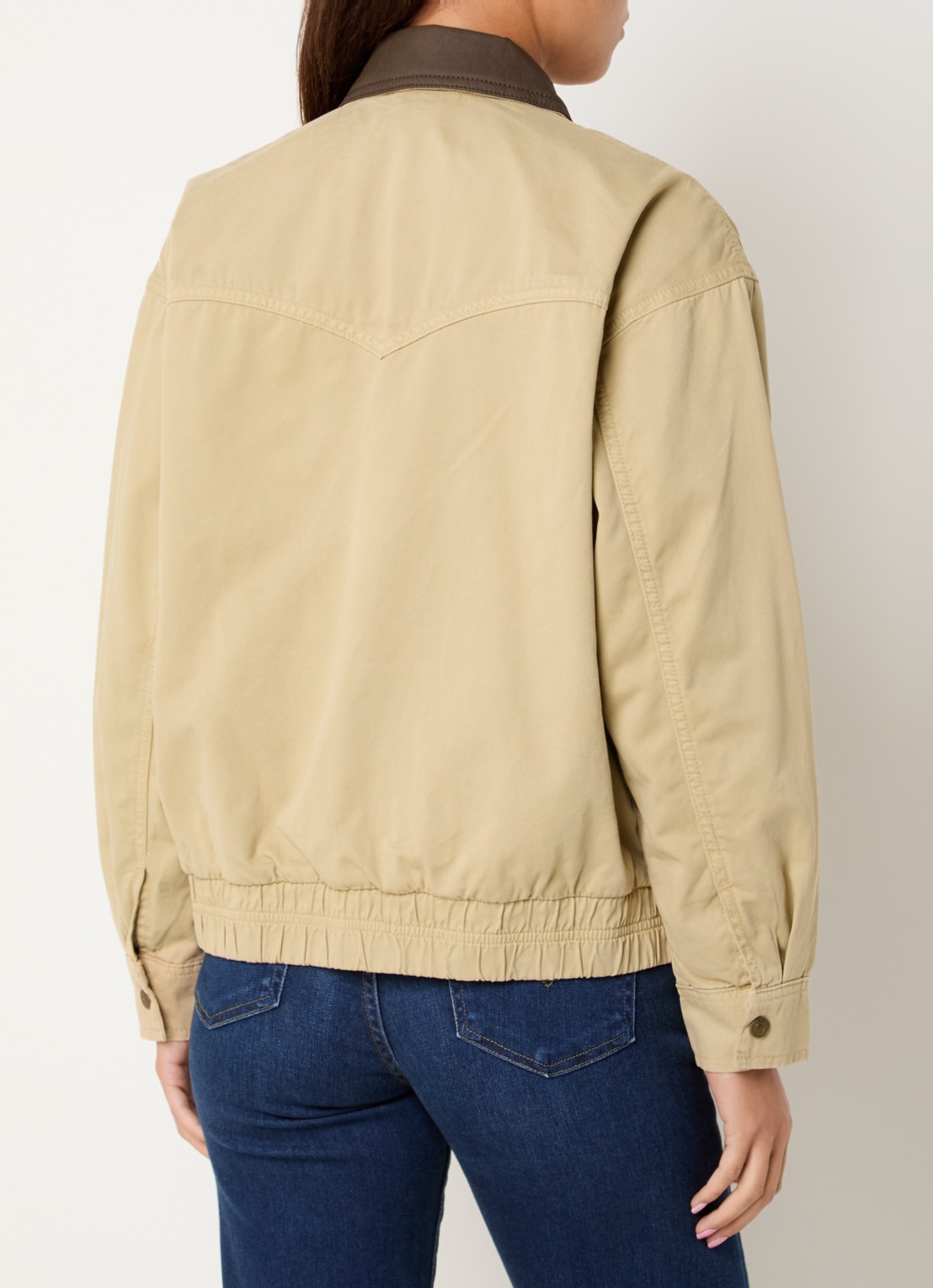 Levi's Winnie Western barn jack - achterkant beige