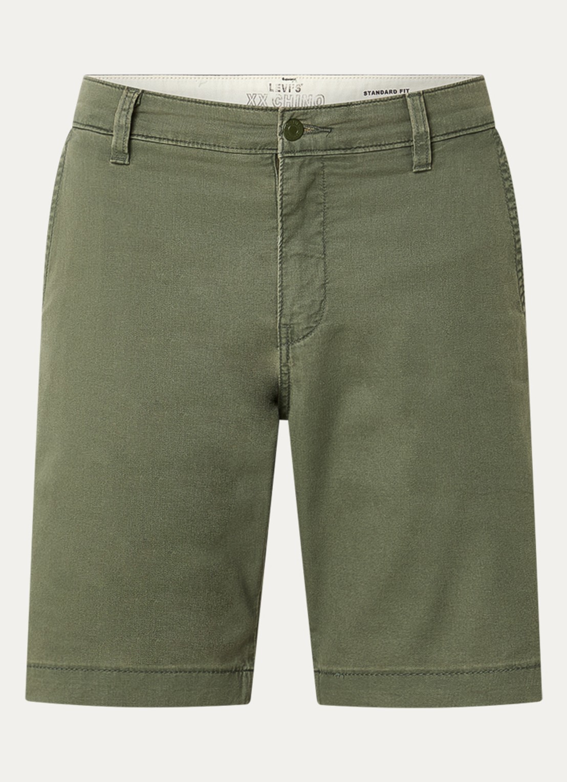 Levi's XX Chino korte broek in linneblend - voorkant groen