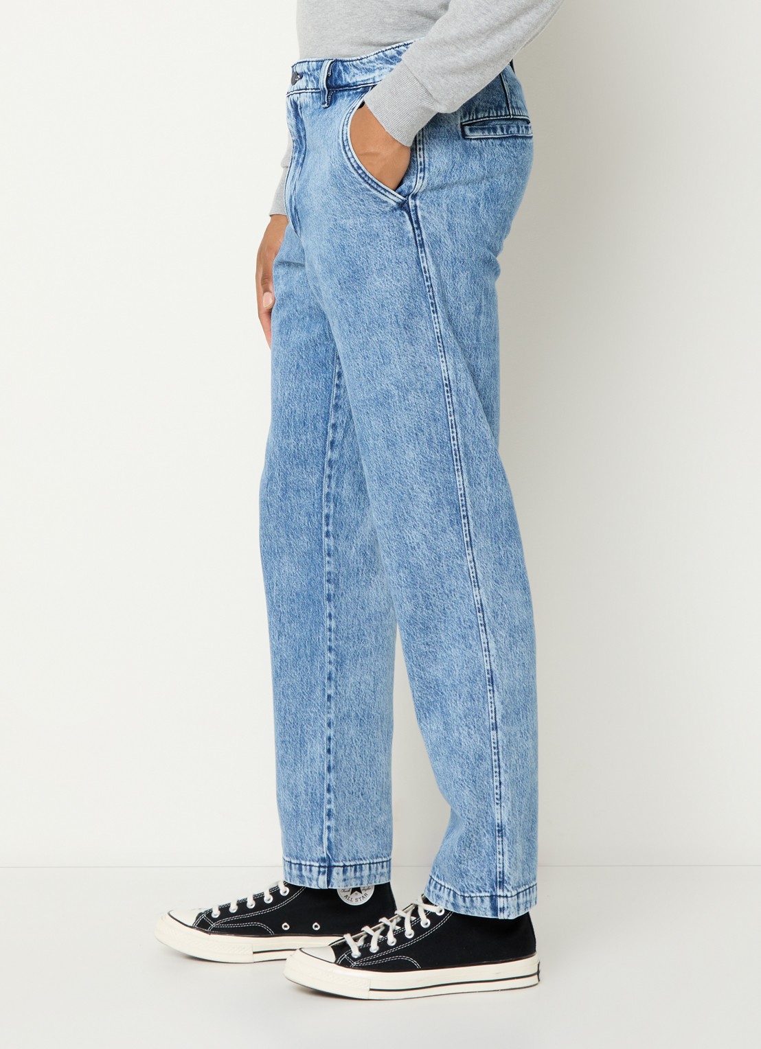Levi's XX loose fit jeans met medium wassing - detail 4 indigo