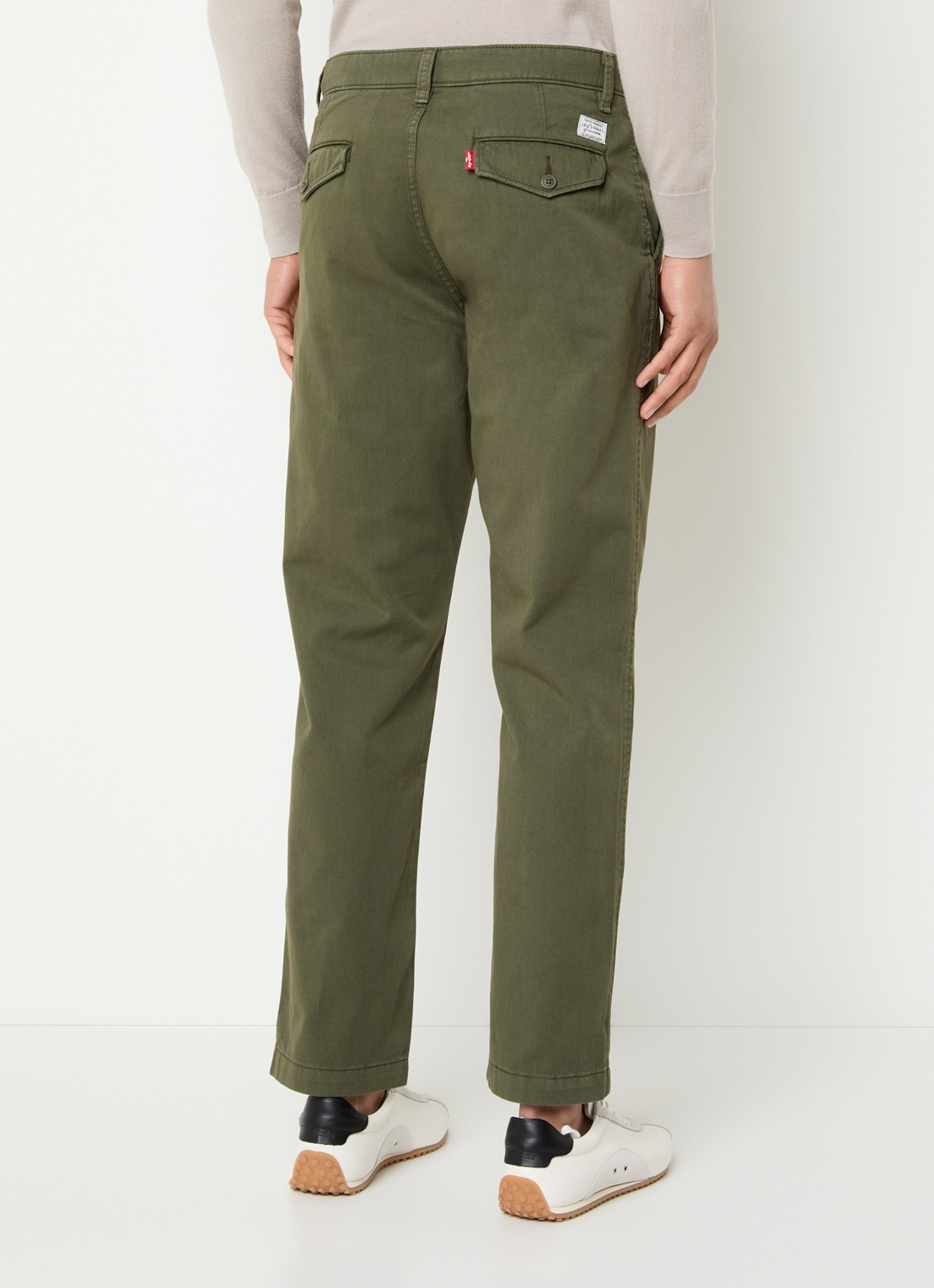 Levi's XX straight fit chino met steekzakken - achterkant olijfgroen
