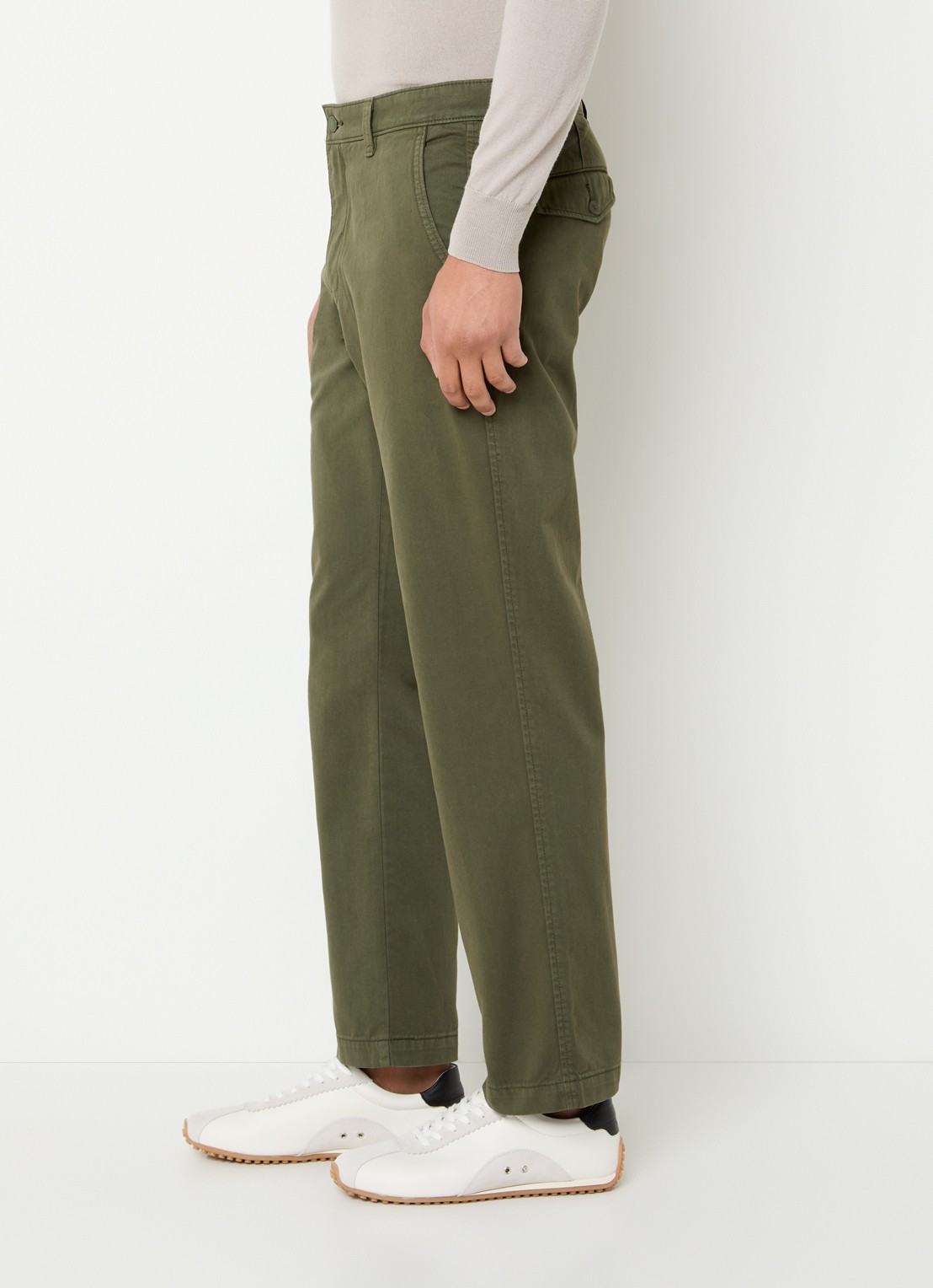 Levi's XX straight fit chino met steekzakken - detail 3 olijfgroen