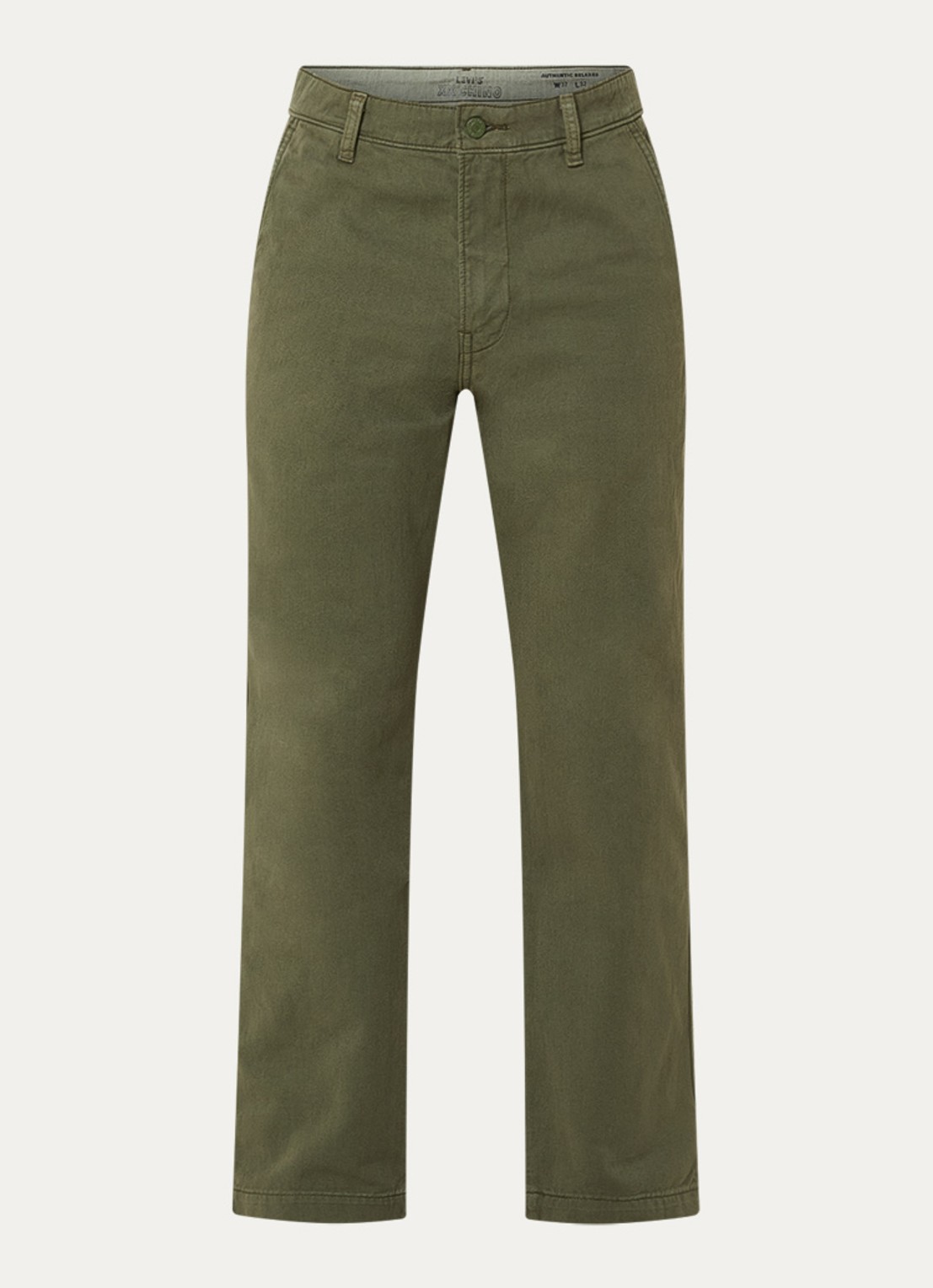 Levi's XX straight fit chino met steekzakken - voorkant 4 olijfgroen