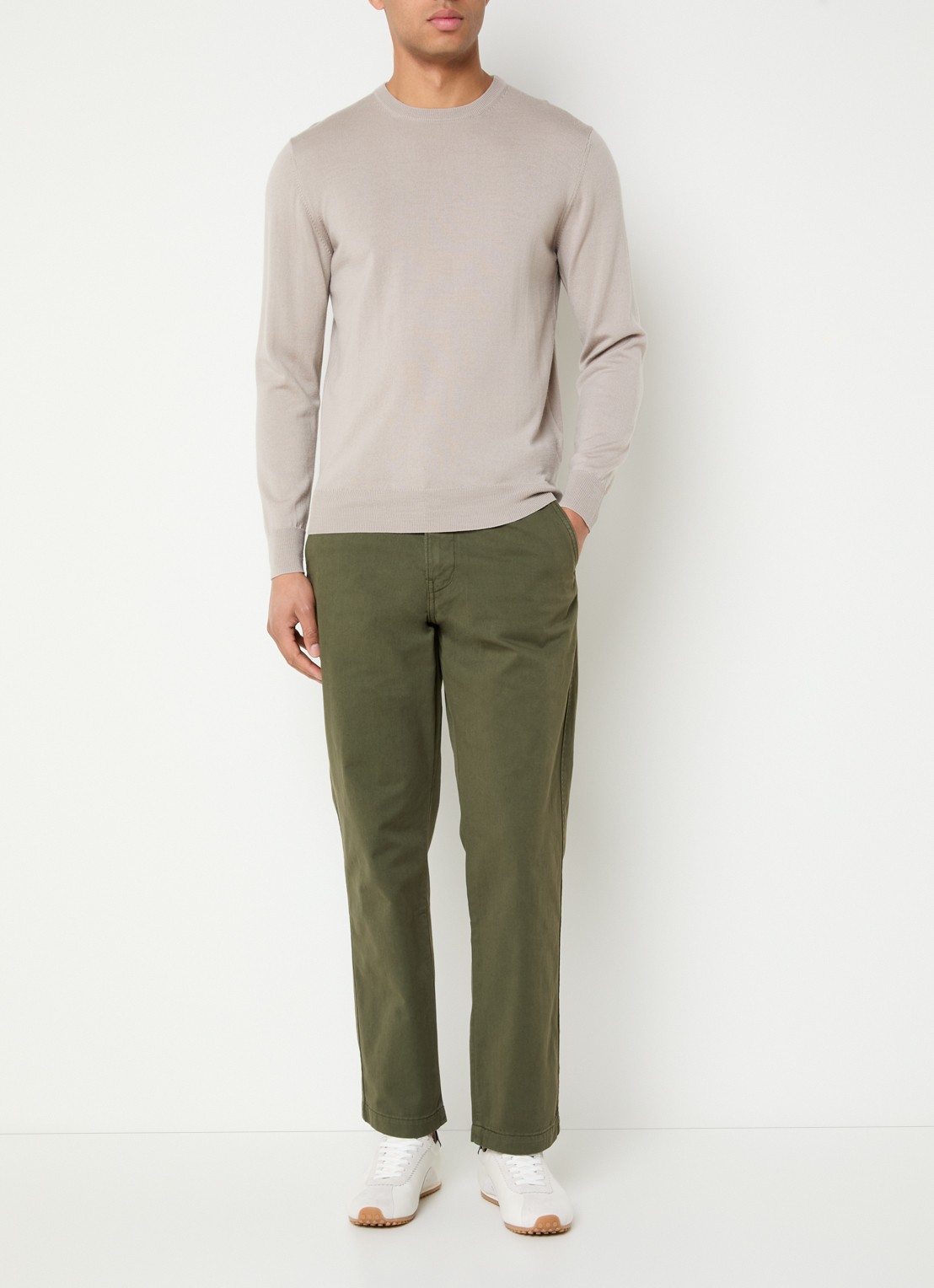 Levi's XX straight fit chino met steekzakken - voorkant 5 olijfgroen