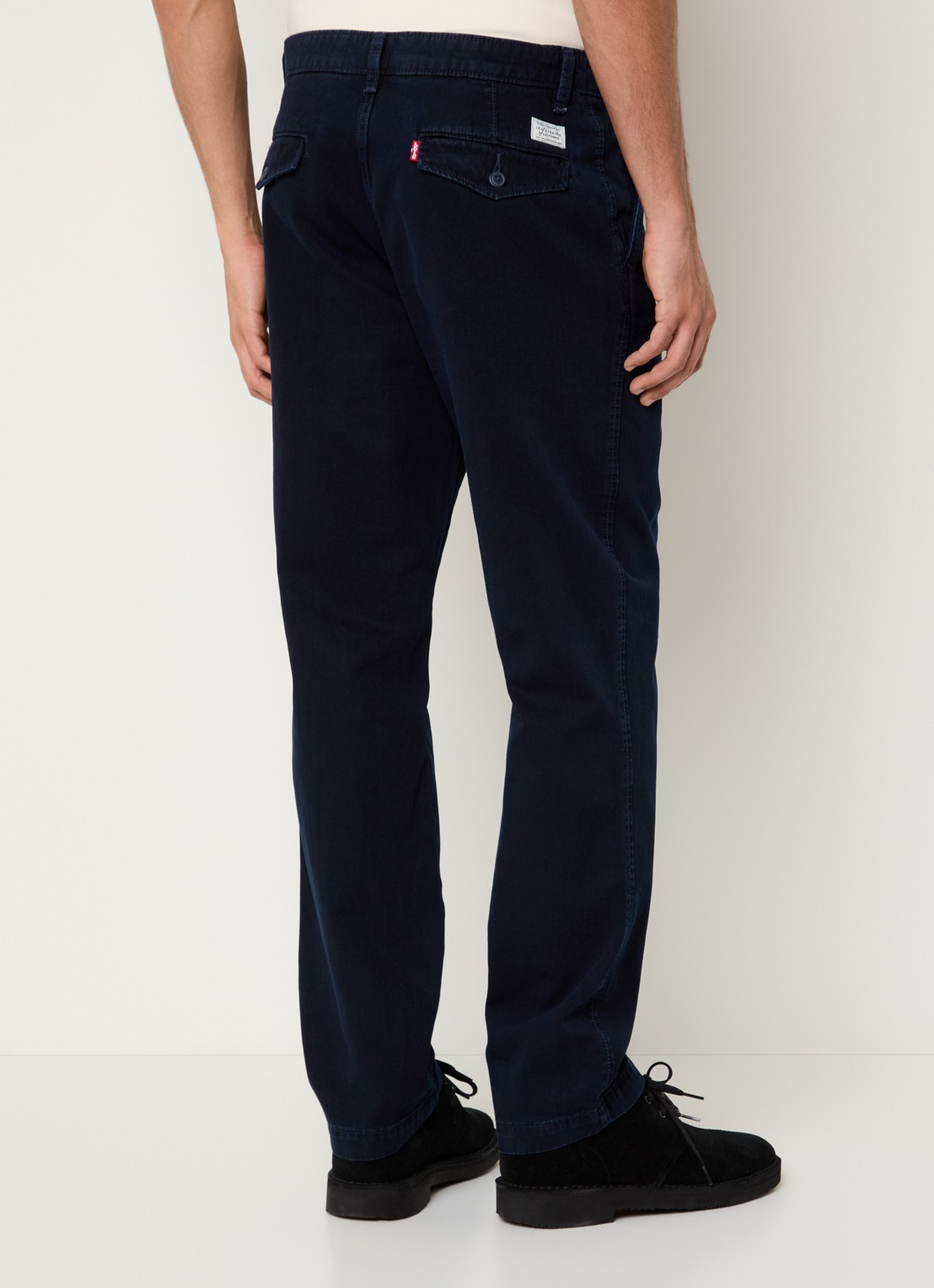 Levi's XX straight fit chino met steekzakken - achterkant donkerblauw