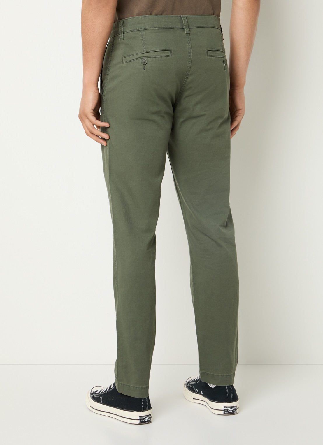 Levi's XX straight fit chino met steekzakken - achterkant 5 olijfgroen