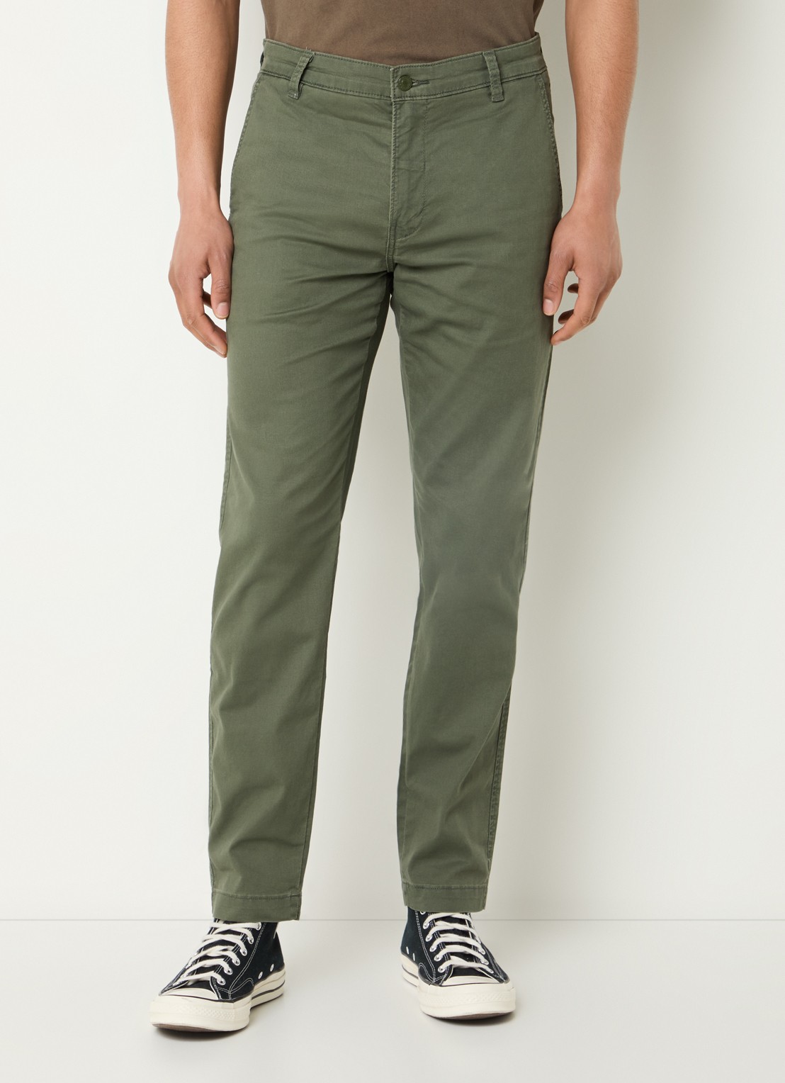Levi's XX straight fit chino met steekzakken - detail 3 olijfgroen