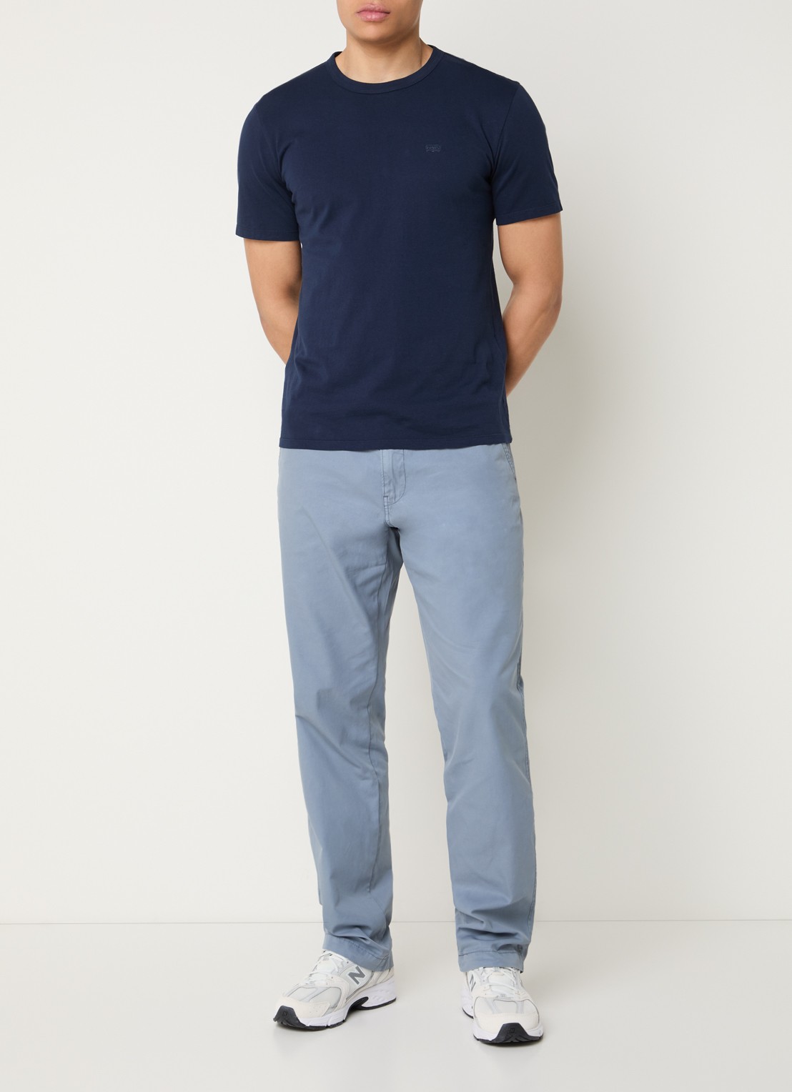 Levi's XX straight fit chino met steekzakken - voorkant 5 blauwgrijs