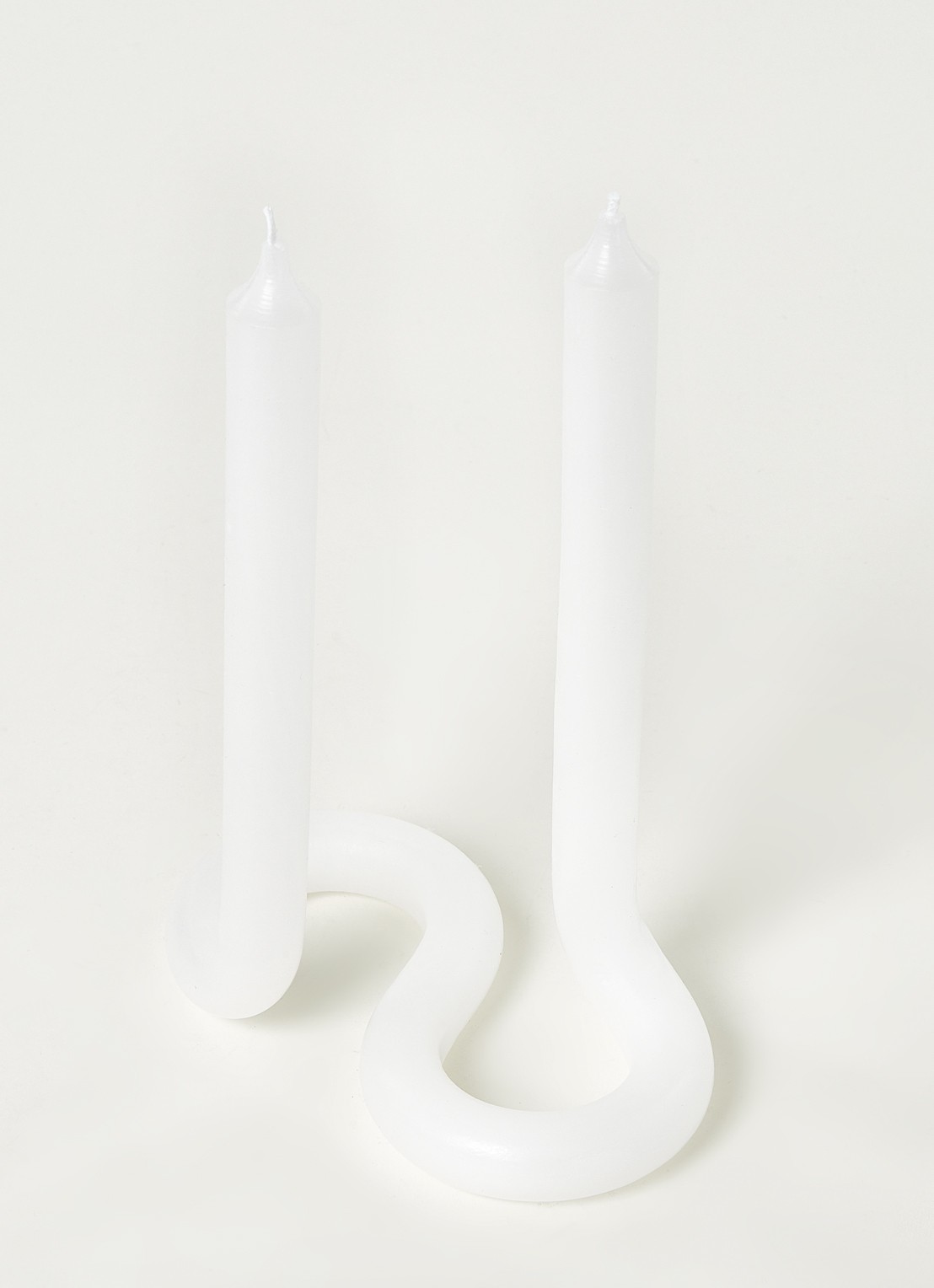 Lex Pott Twist kaars  - detail 3 wit