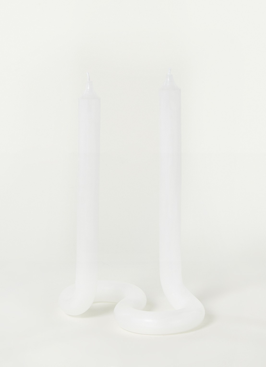 Lex Pott Twist kaars  - voorkant 2 wit