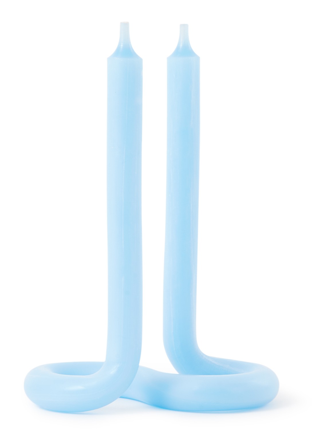 Lex Pott Twist kaars - voorkant blauw