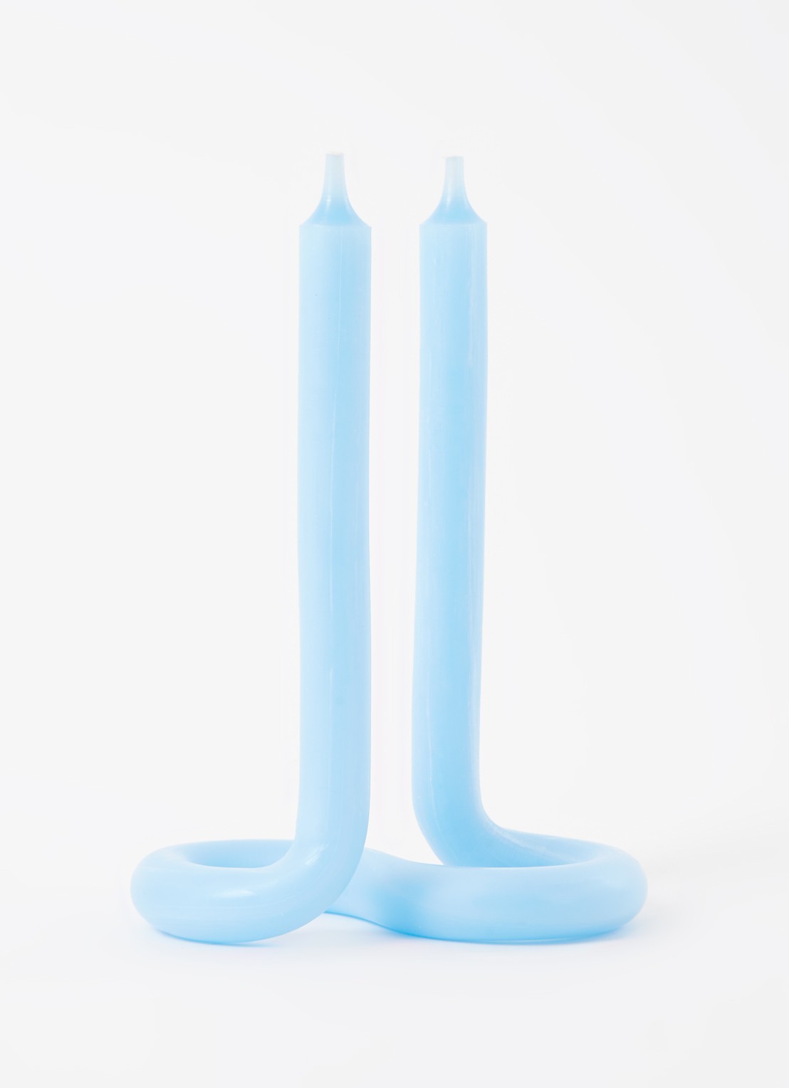 Lex Pott Twist kaars - voorkant 2 blauw