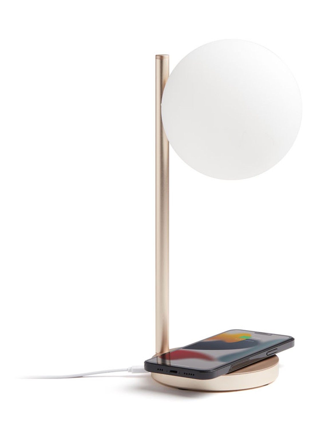 Lexon Bubble tafellamp met oplaadfunctie 30 cm - detail 5 goud