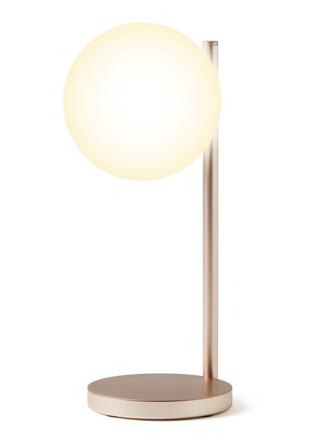 Lexon Bubble tafellamp met oplaadfunctie 30 cm - voorkant goud