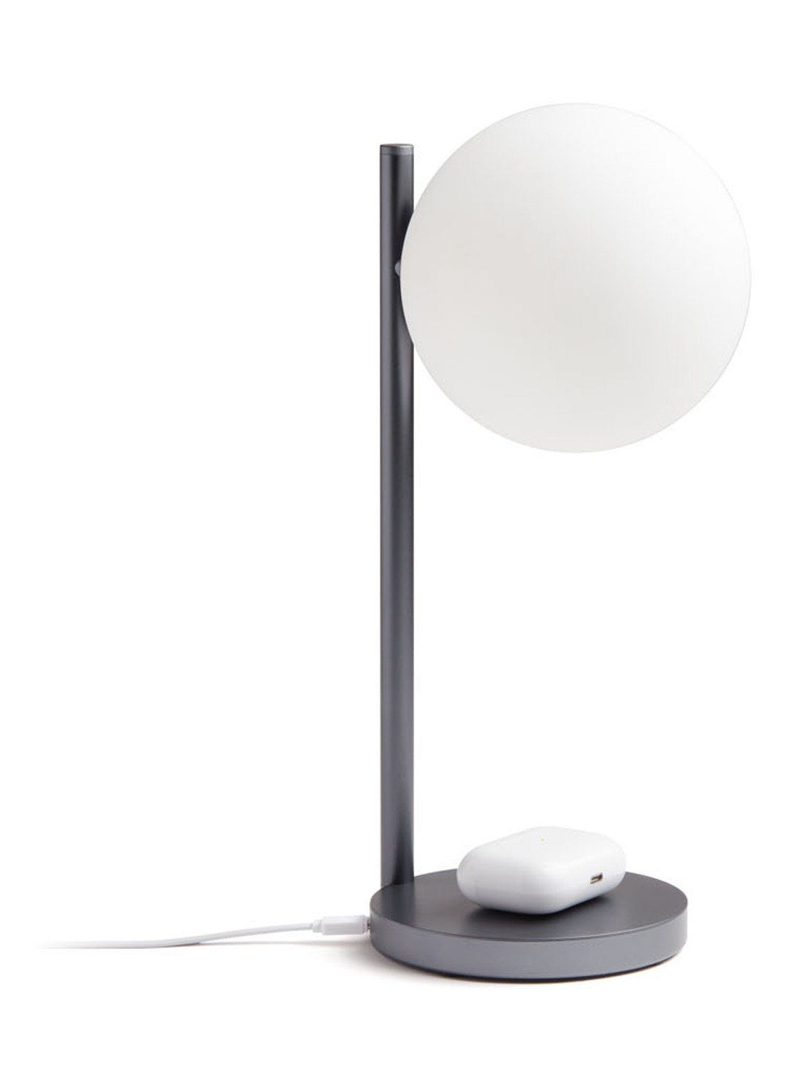 Lexon Bubble tafellamp met oplaadfunctie 30 cm - detail 5 grijs