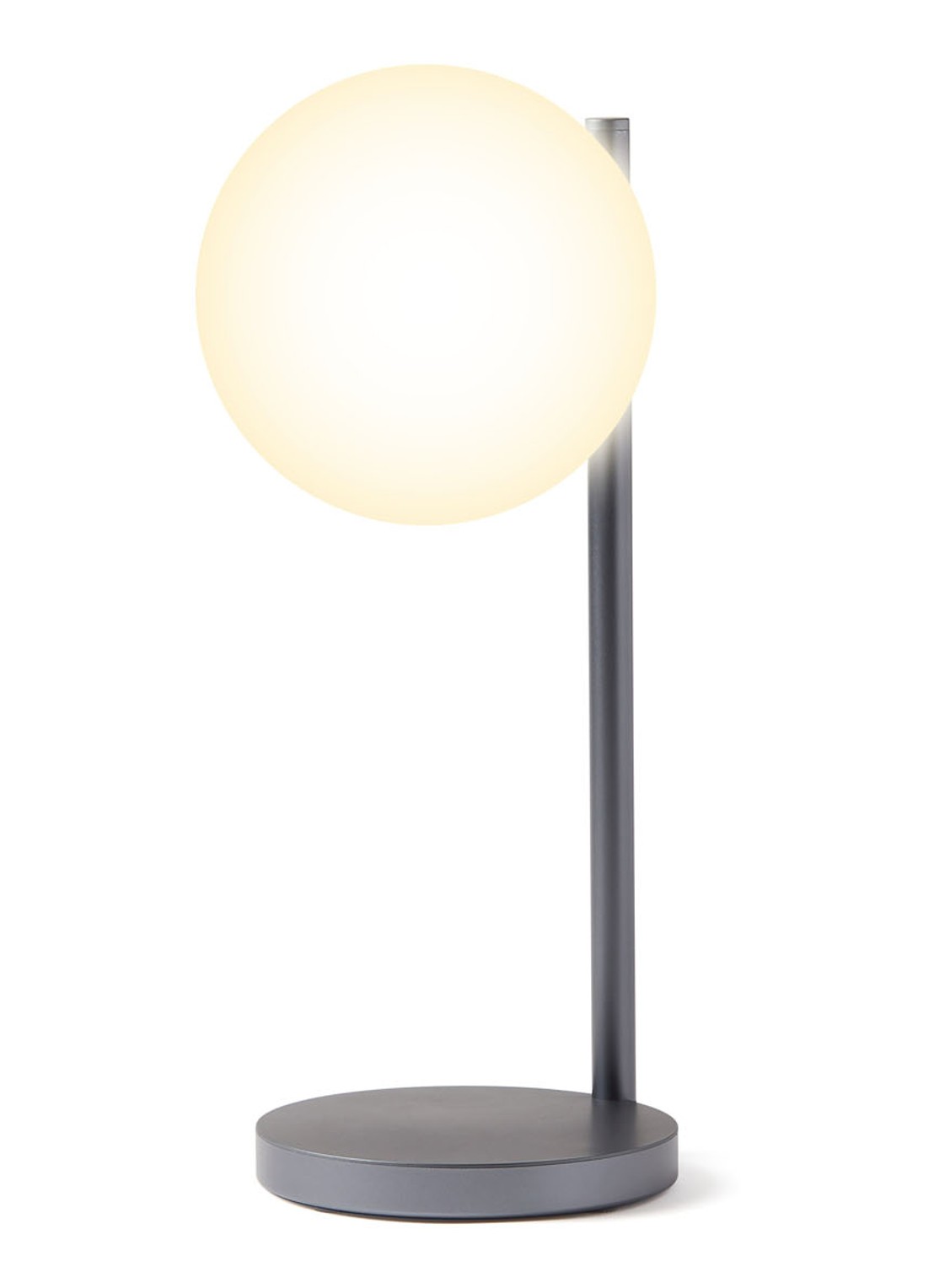 Lexon Bubble tafellamp met oplaadfunctie 30 cm - voorkant 2 grijs