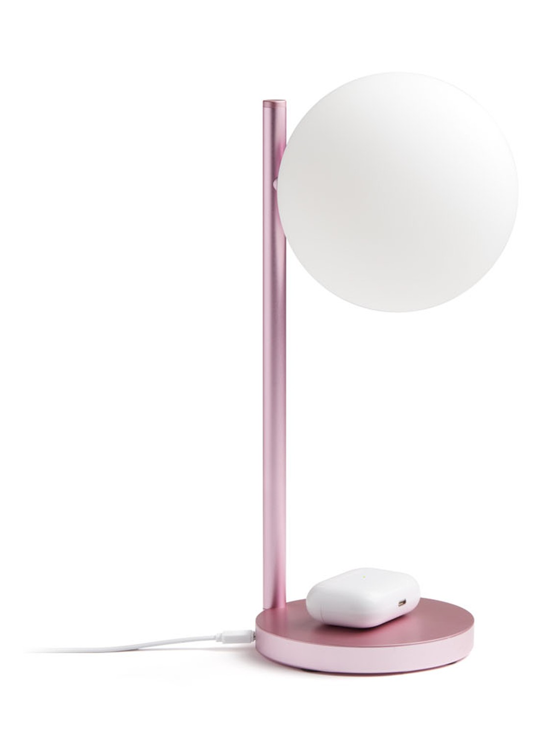 Lexon Bubble tafellamp met oplaadfunctie 30 cm - detail 3 roze