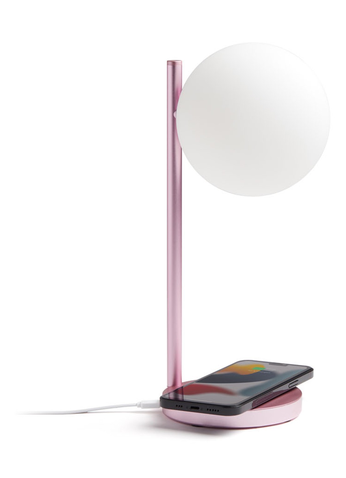 Lexon Bubble tafellamp met oplaadfunctie 30 cm - detail 4 roze