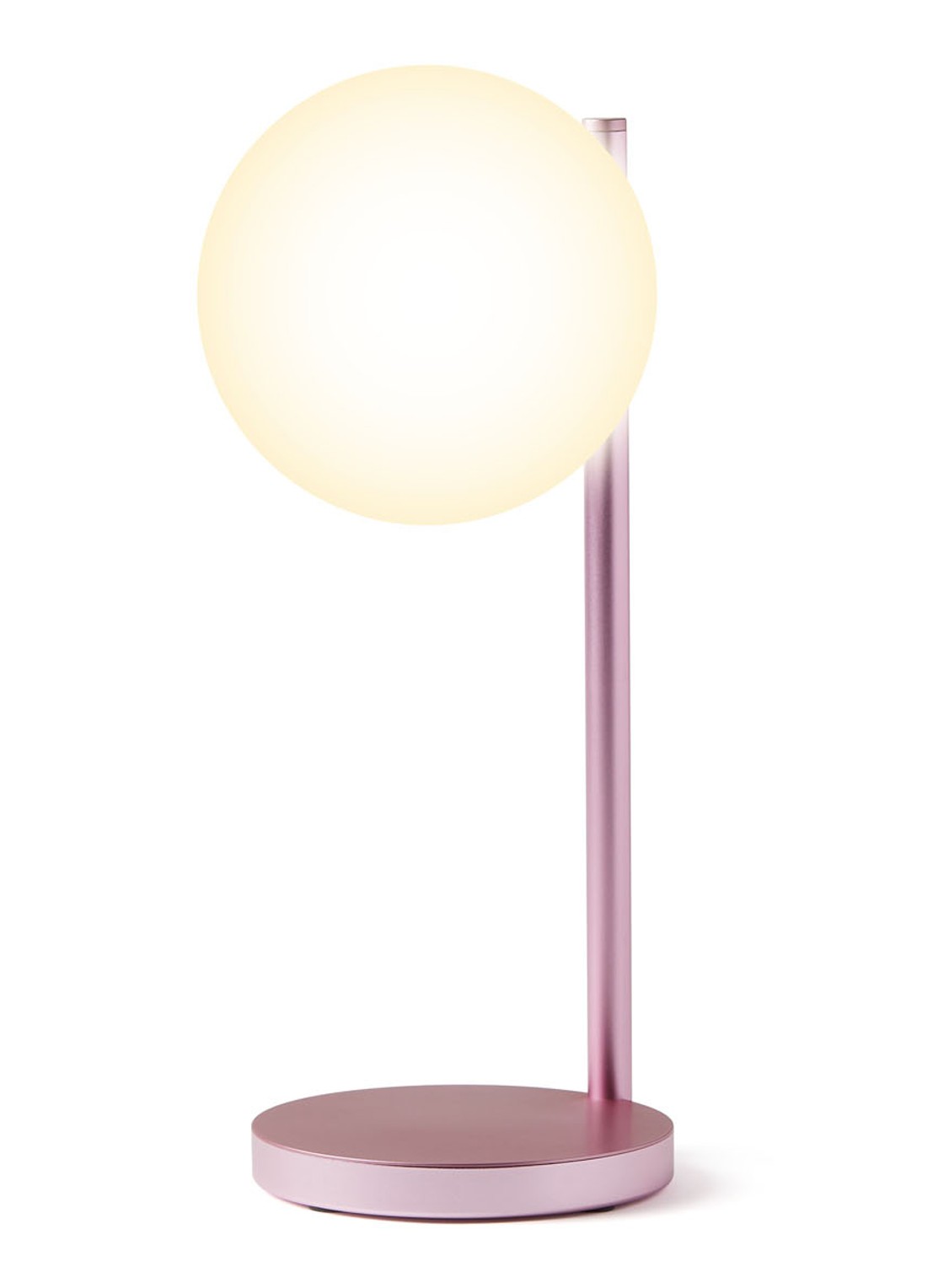 Lexon Bubble tafellamp met oplaadfunctie 30 cm - voorkant roze
