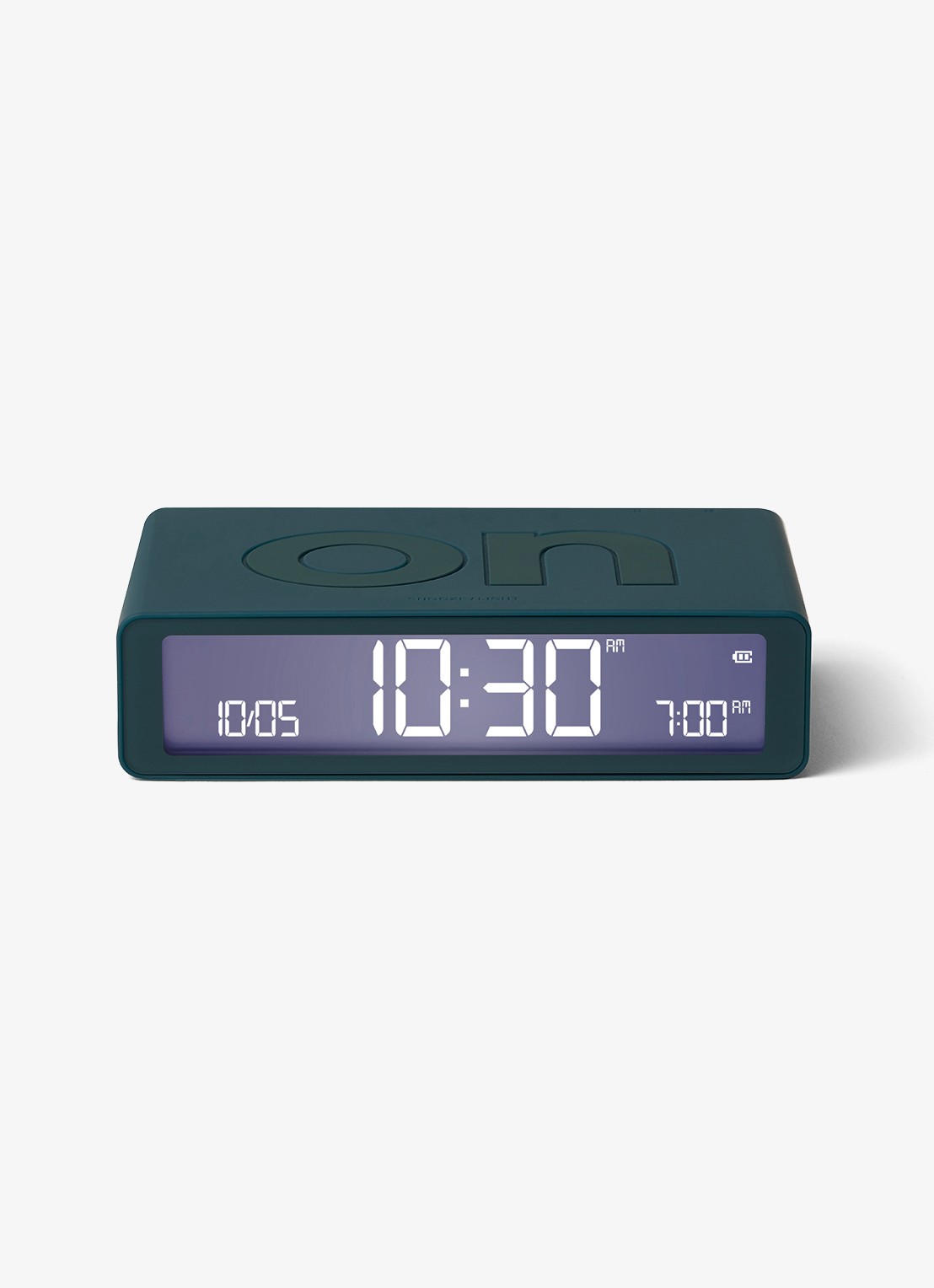 Lexon Flip Classic wekker - detail 4 blauw