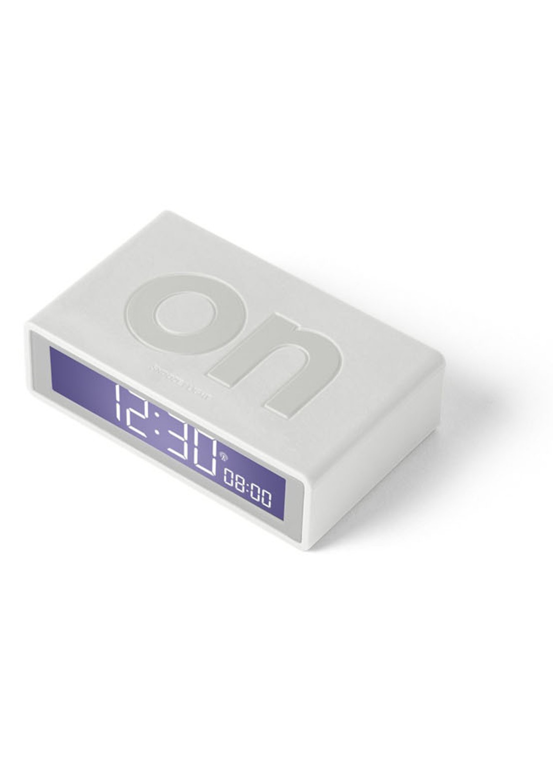 Lexon Flip RCC digitale wekker - detail 5 wit