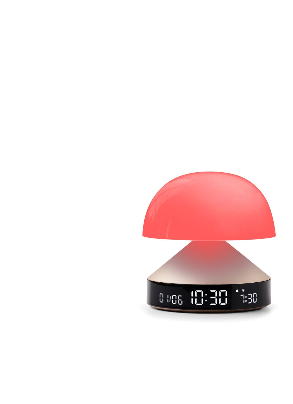 Lexon Mina Sunrise digitale wekker 11 cm - detail 4 goud