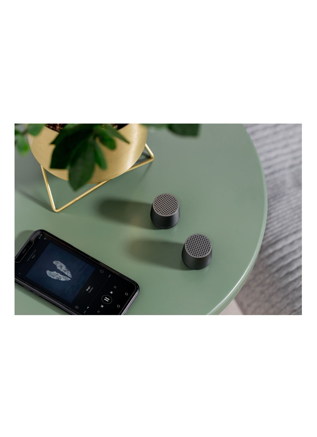 Lexon Mino+ bluetooth speaker - detail 6 antraciet