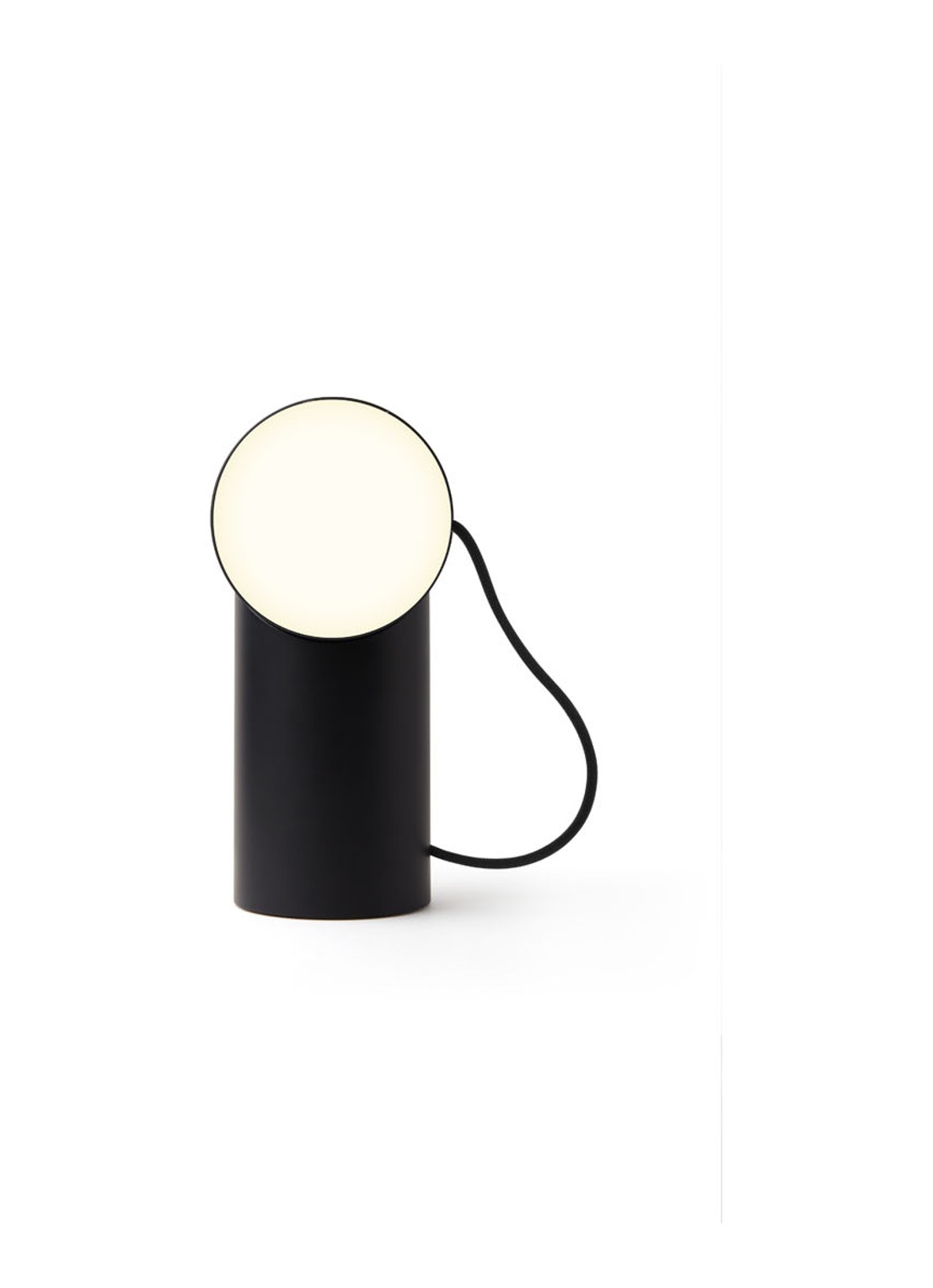 Lexon Orbe draadloze tafellamp  Ø9,5 cm - detail zwart