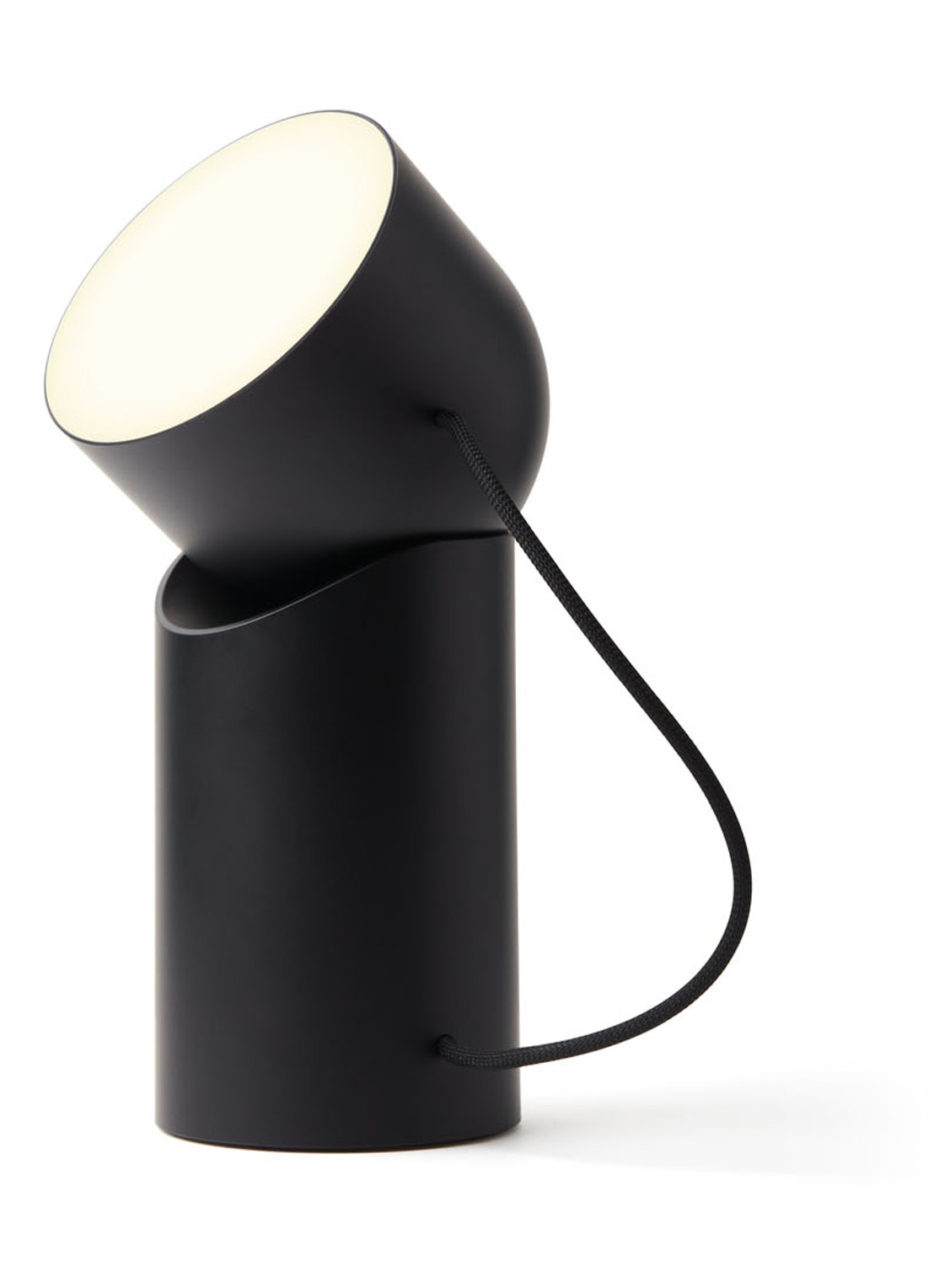 Lexon Orbe draadloze tafellamp  Ø9,5 cm - voorkant 6 zwart