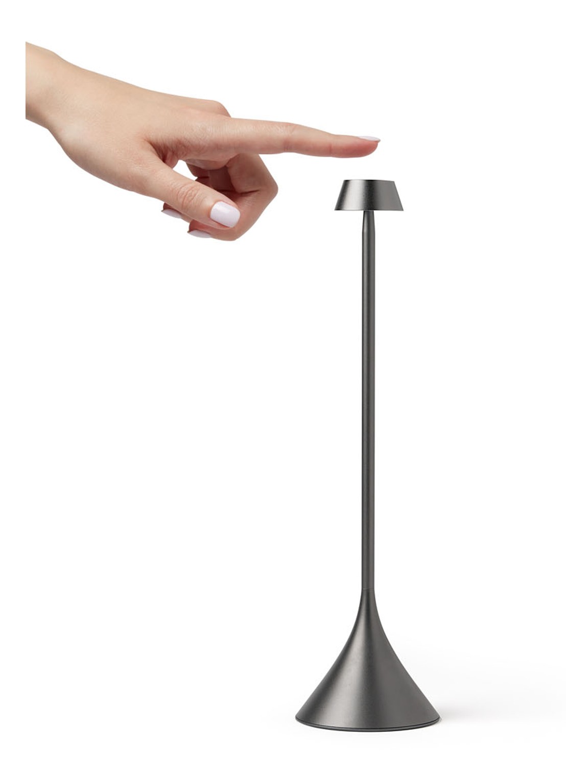 Lexon Steli Shade draadloze tafellamp 28,6 cm x Ø7,7 cm - detail 5 donkergrijs