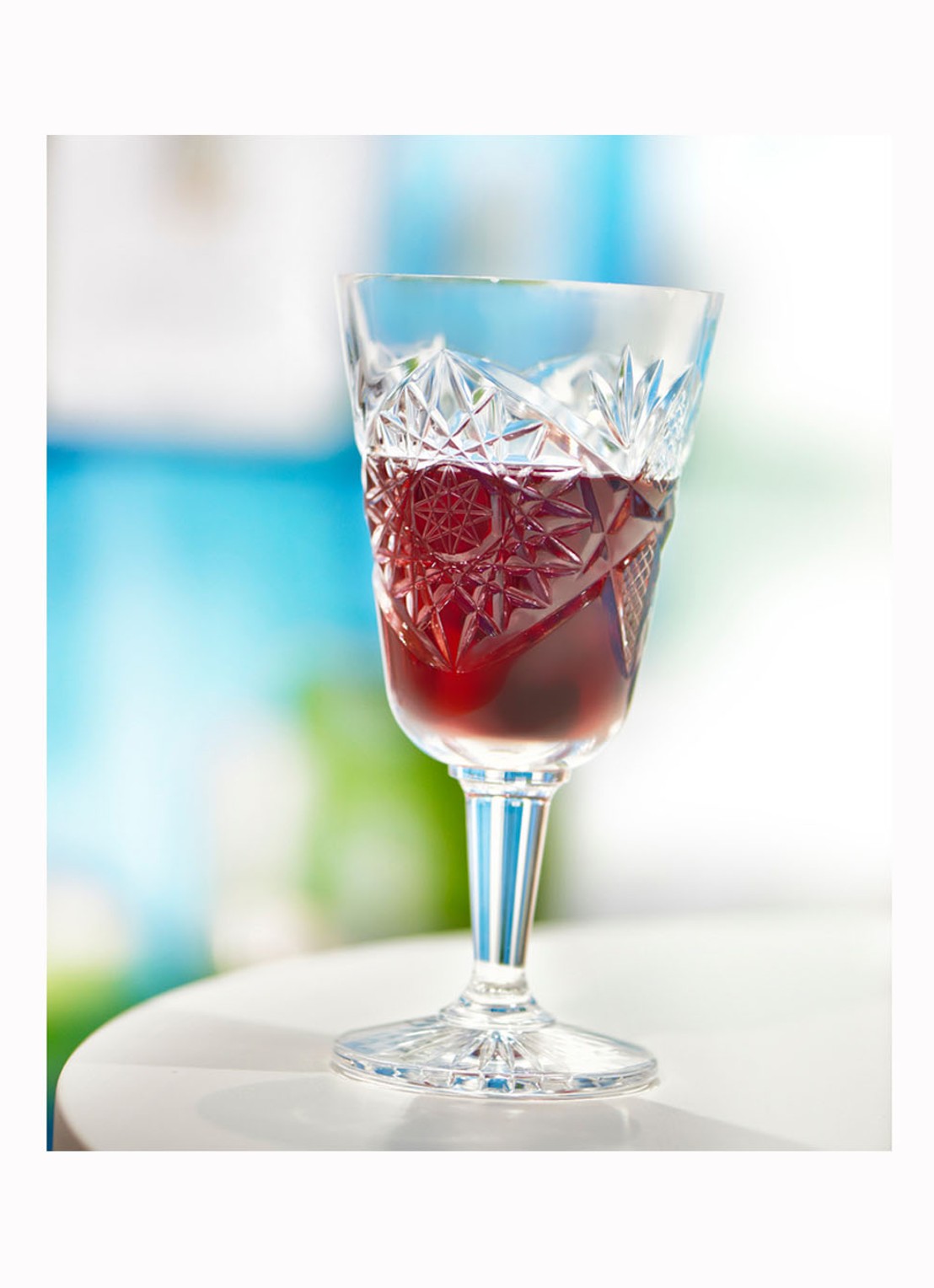 Libbey Hobstar rode wijnglas 30 cl - voorkant 2 transparant