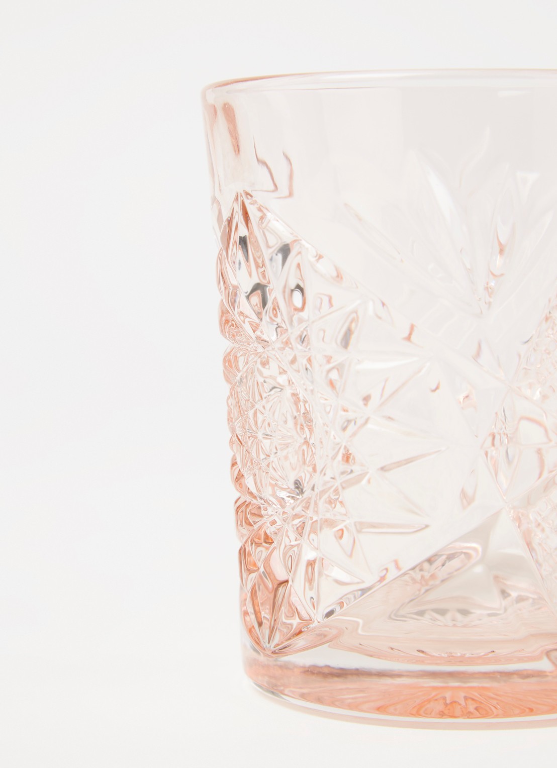 Libbey Hobstar Tumbler glas 35 cl - detail 3 koraalroze