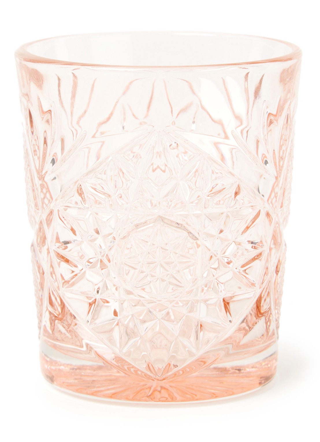 Libbey Hobstar Tumbler glas 35 cl - voorkant koraalroze