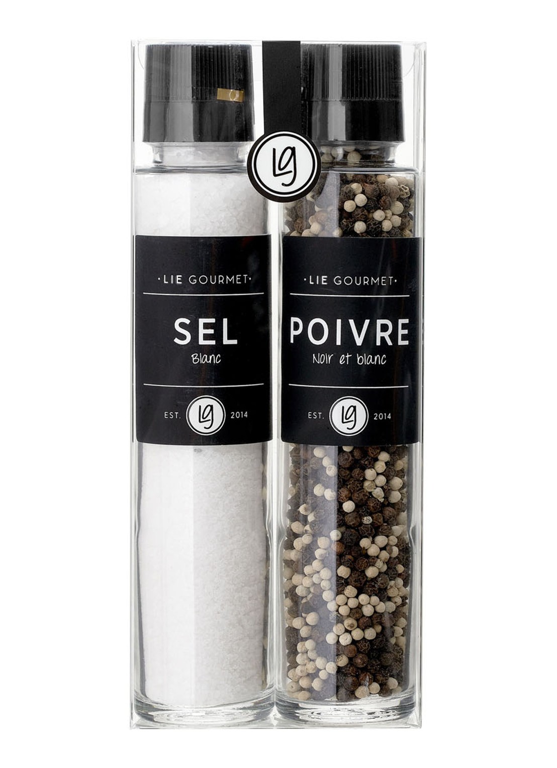 LIE GOURMET Peper- en zoutmolen in geschenkdoos set van 2  - voorkant undefined