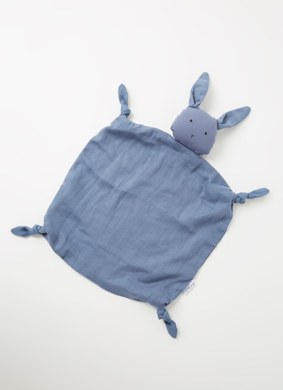 Liewood Agnete konijn knuffeldoekje - voorkant 3 blauw