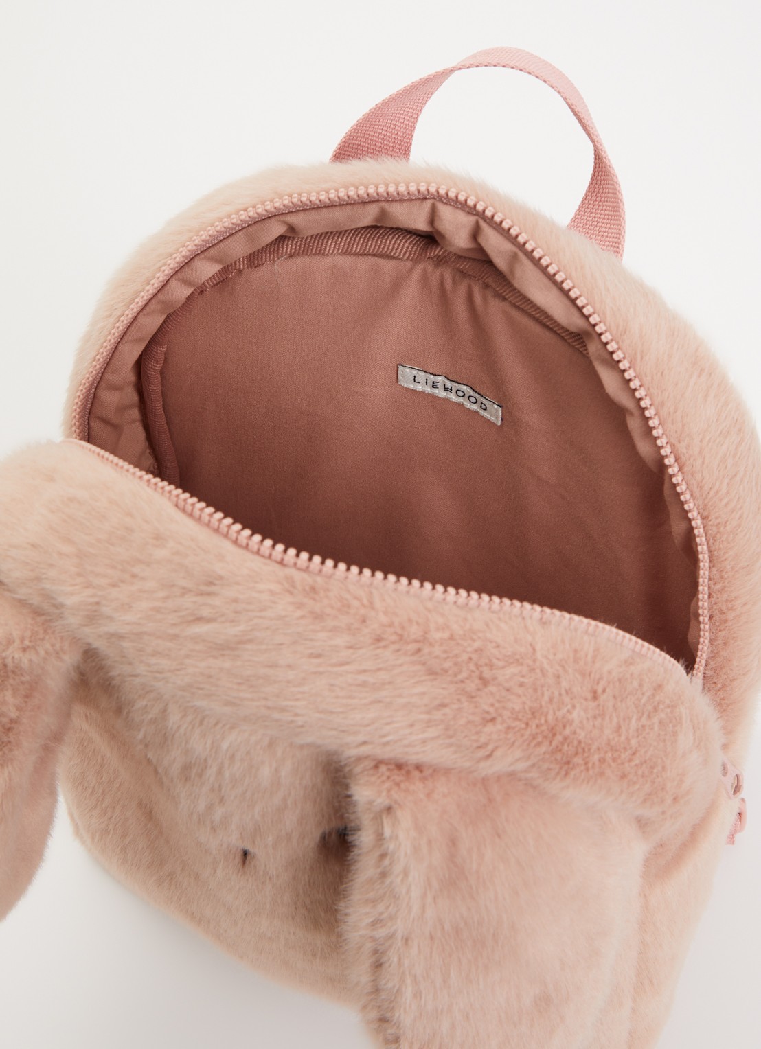 Liewood Denise Rabbit Plush rugzak - detail 2 roze