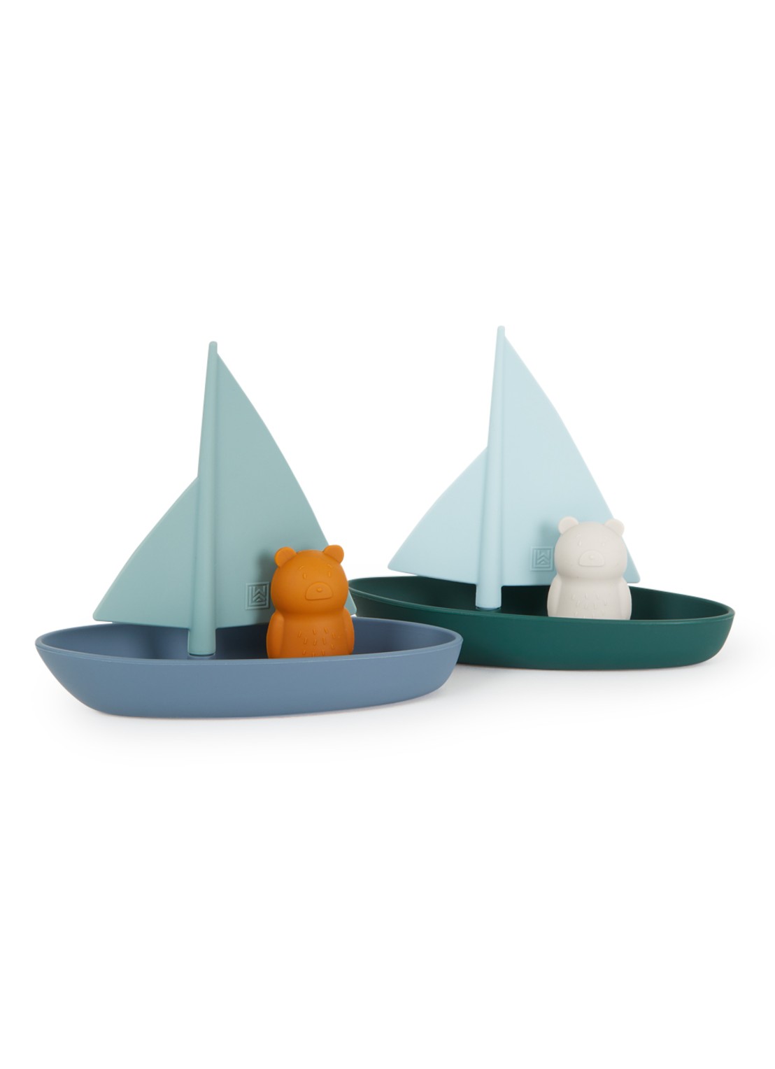 Liewood Ensley badspeelgoed boten set van 2 - voorkant blauw