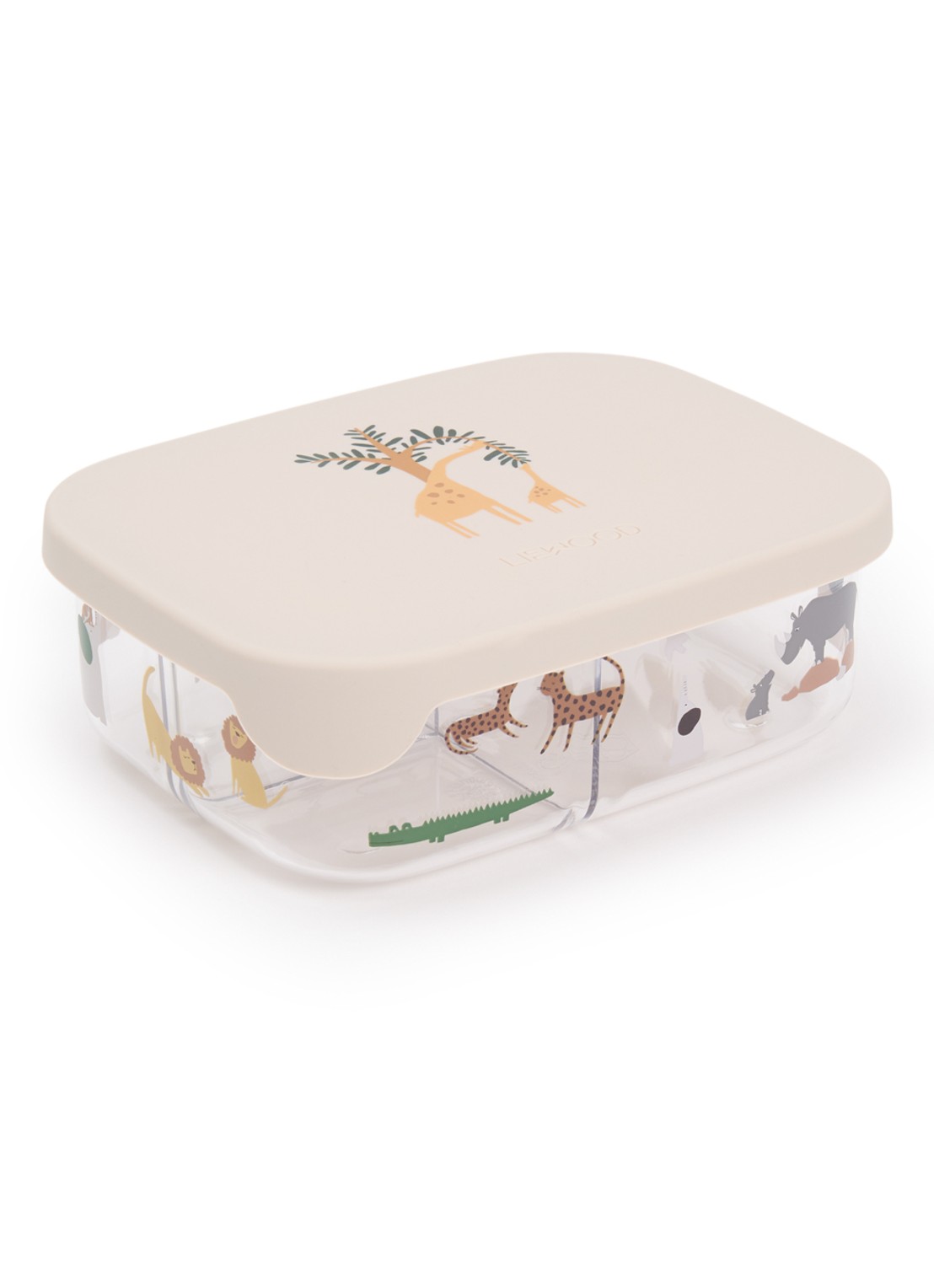 Liewood Gro Classic Dot babynest van biologisch katoen - voorkant grijs