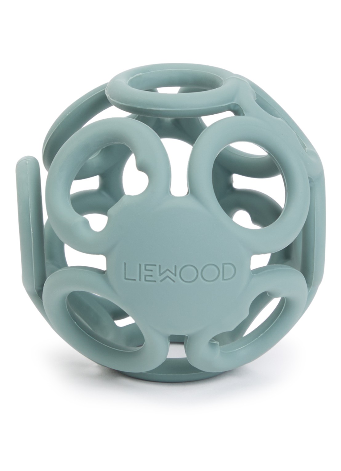 Liewood Jasmin bijtring 9 cm - voorkant blauwgrijs