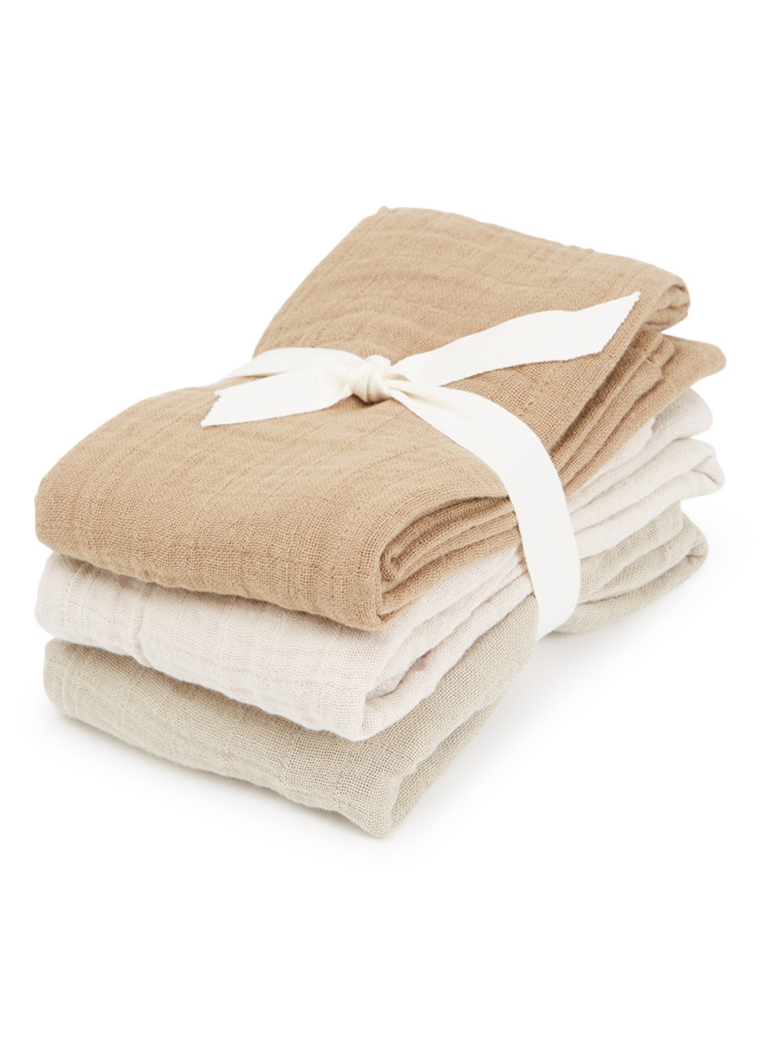 Liewood Lewis hydrofiele doek set van 3 - voorkant zand