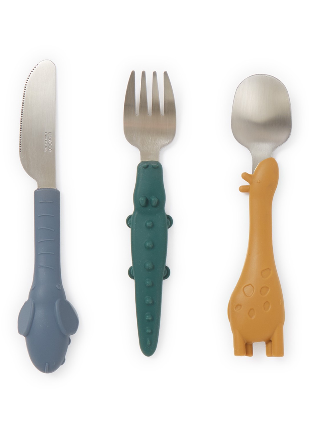 Liewood Tove kinderbestek 3-delig - voorkant multicolor