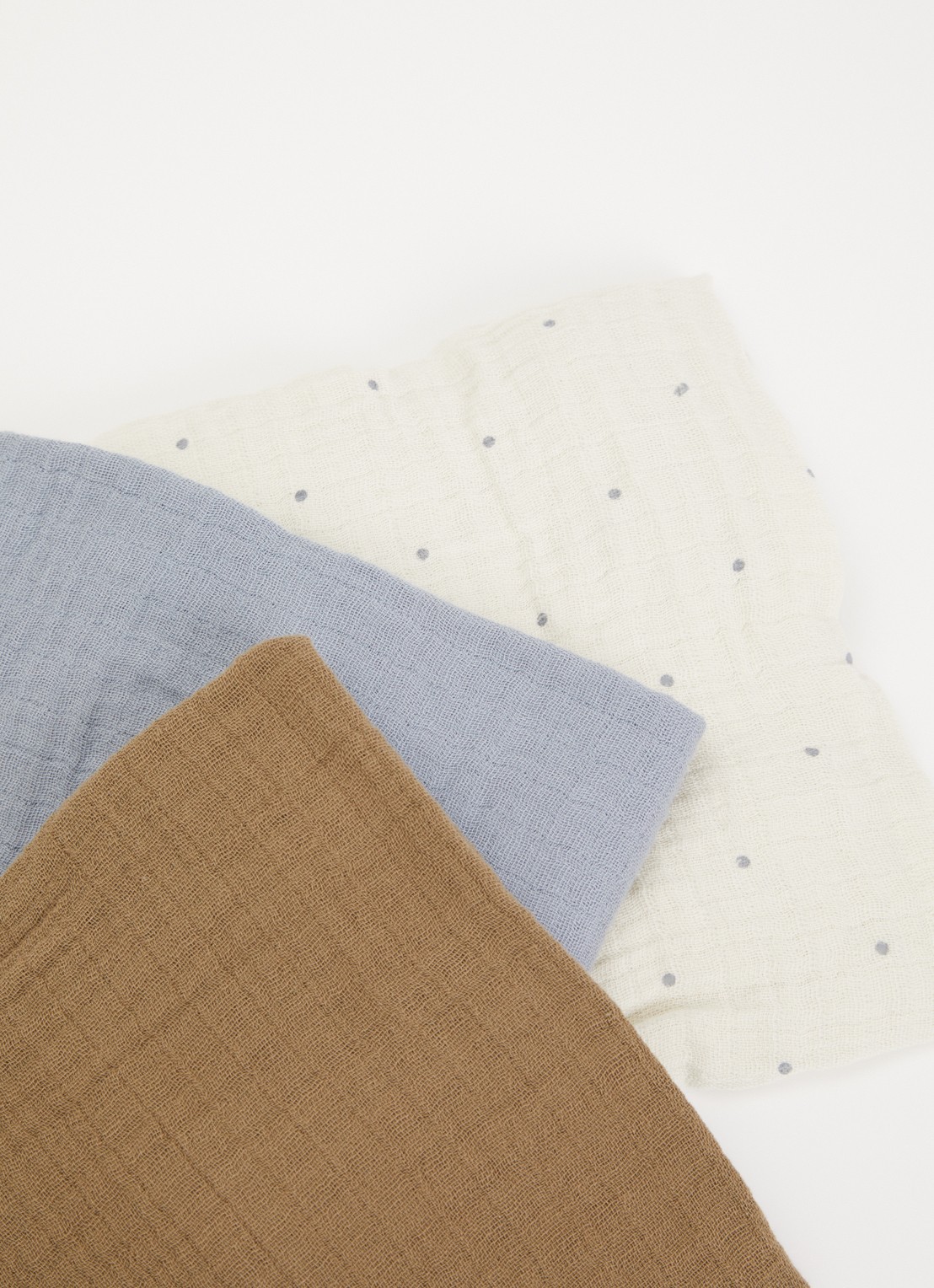 Lil 'Atelier Hydrofiele doek set van 3 - voorkant 2 blauw