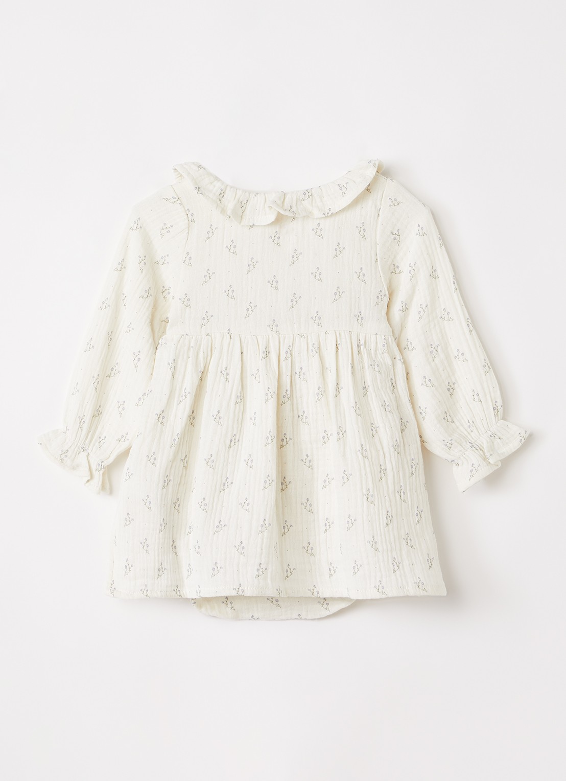 Lil 'Atelier NBFBalia tuniekjurk met bloemenprint - achterkant gebroken wit