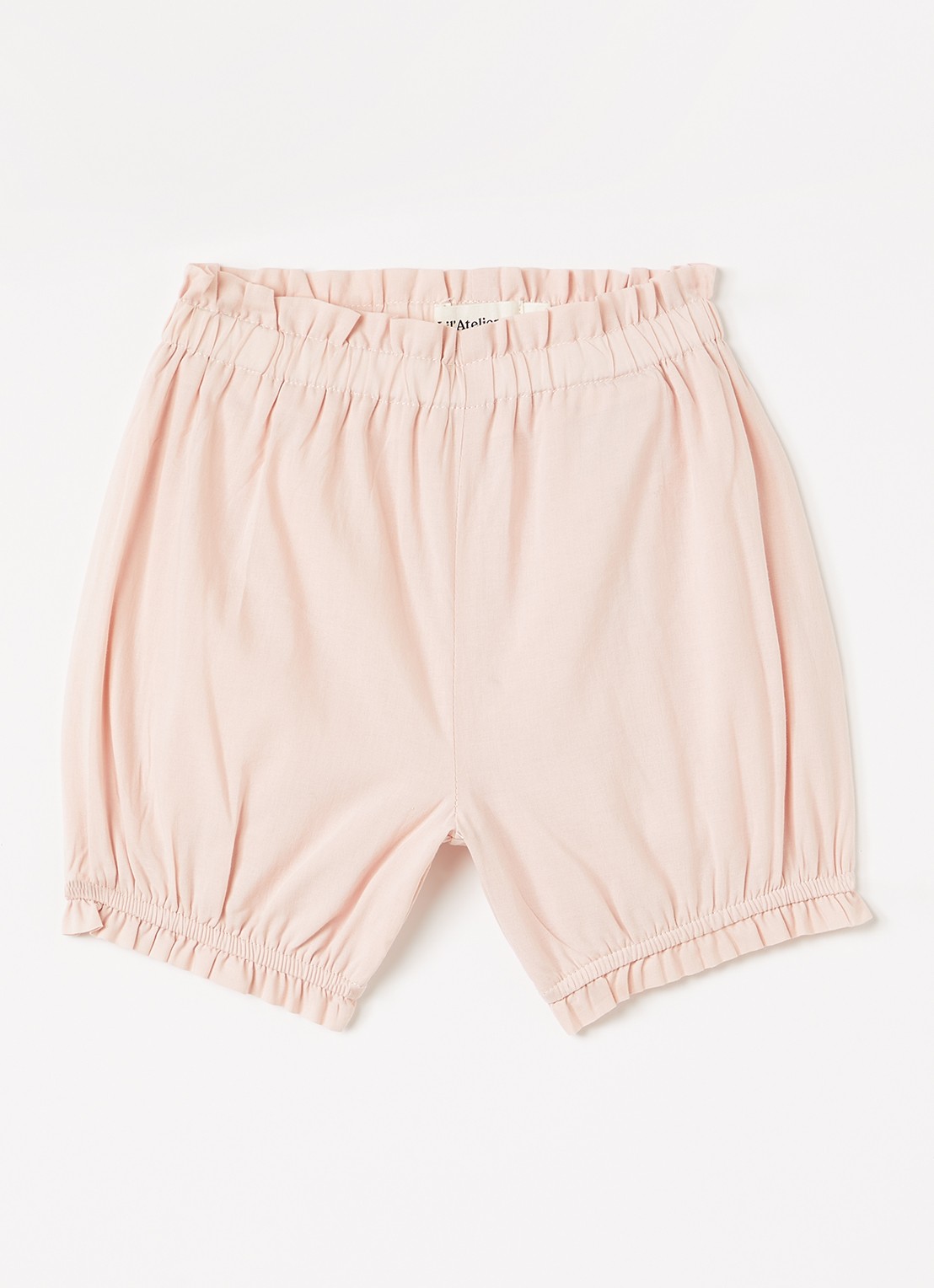 Lil 'Atelier NBFDayna tapered fit korte broek - voorkant 2 oudroze