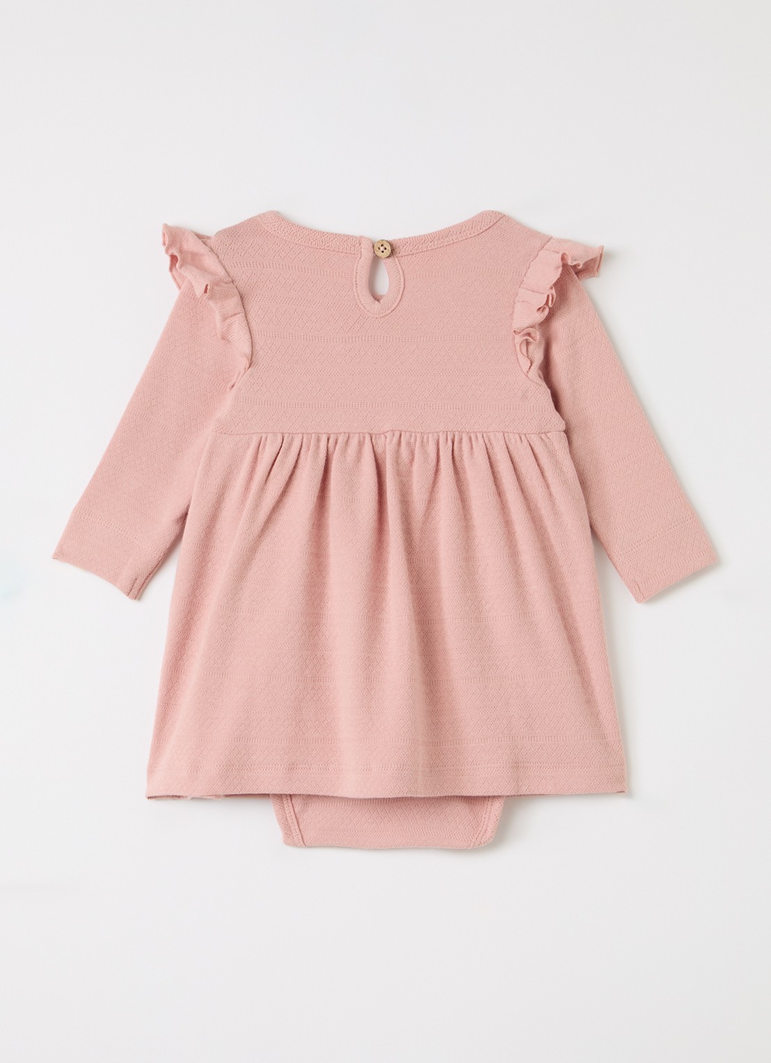 Lil 'Atelier NBFDimia jurk met rouches - achterkant oudroze