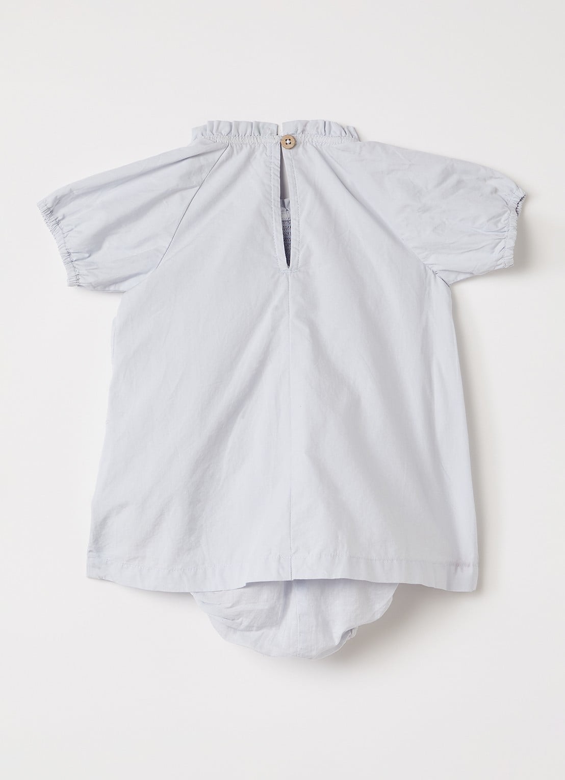 Lil 'Atelier NBFFAustine jurk met broderie - achterkant 4 lichtgrijs