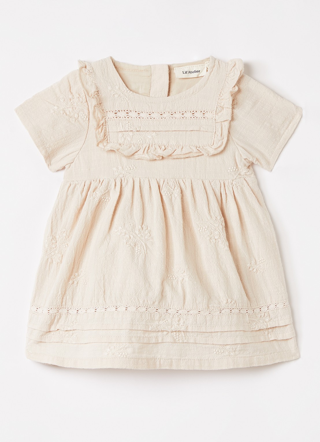 Lil 'Atelier NBFFerona tuniekjurk - voorkant 2 beige
